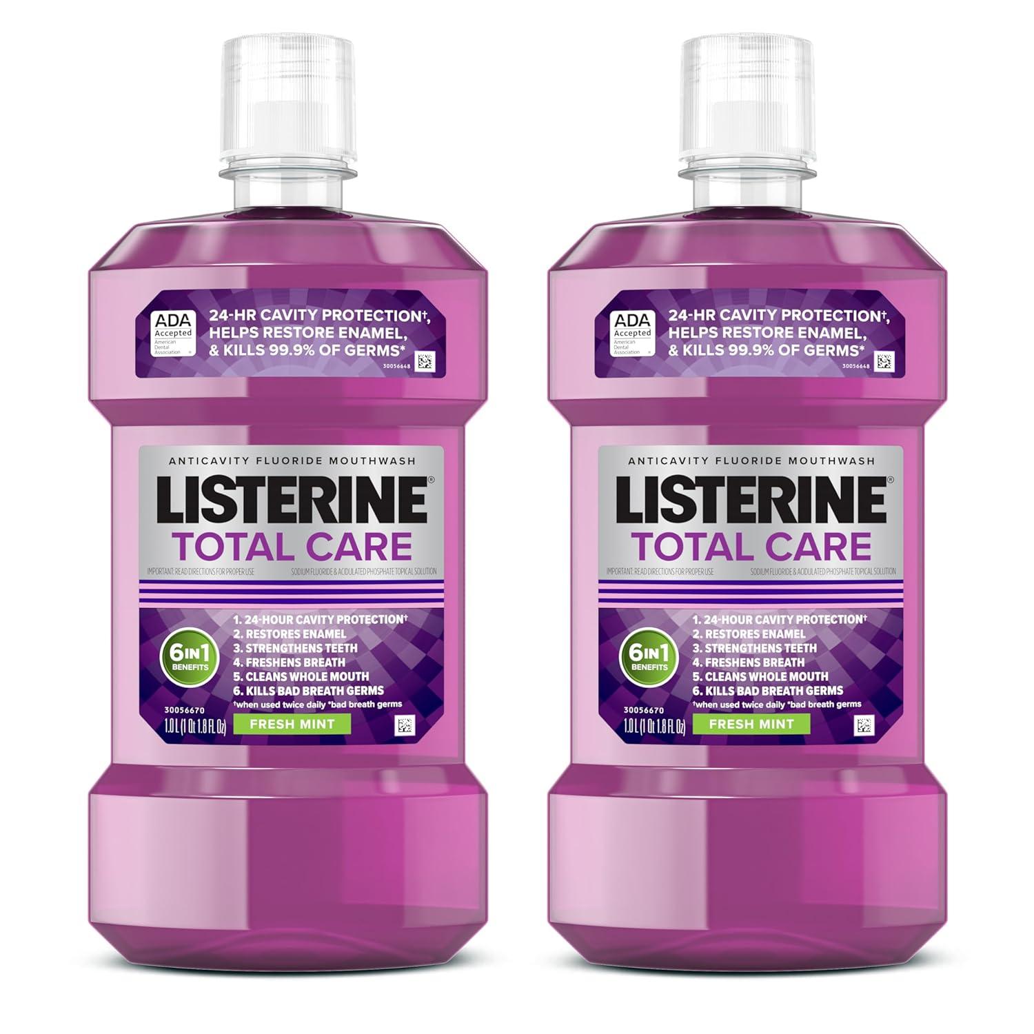 Listerine Total Care Mouthwash Showdown: 6 Benefits, 99% Germs, Fresh Mint Tested
