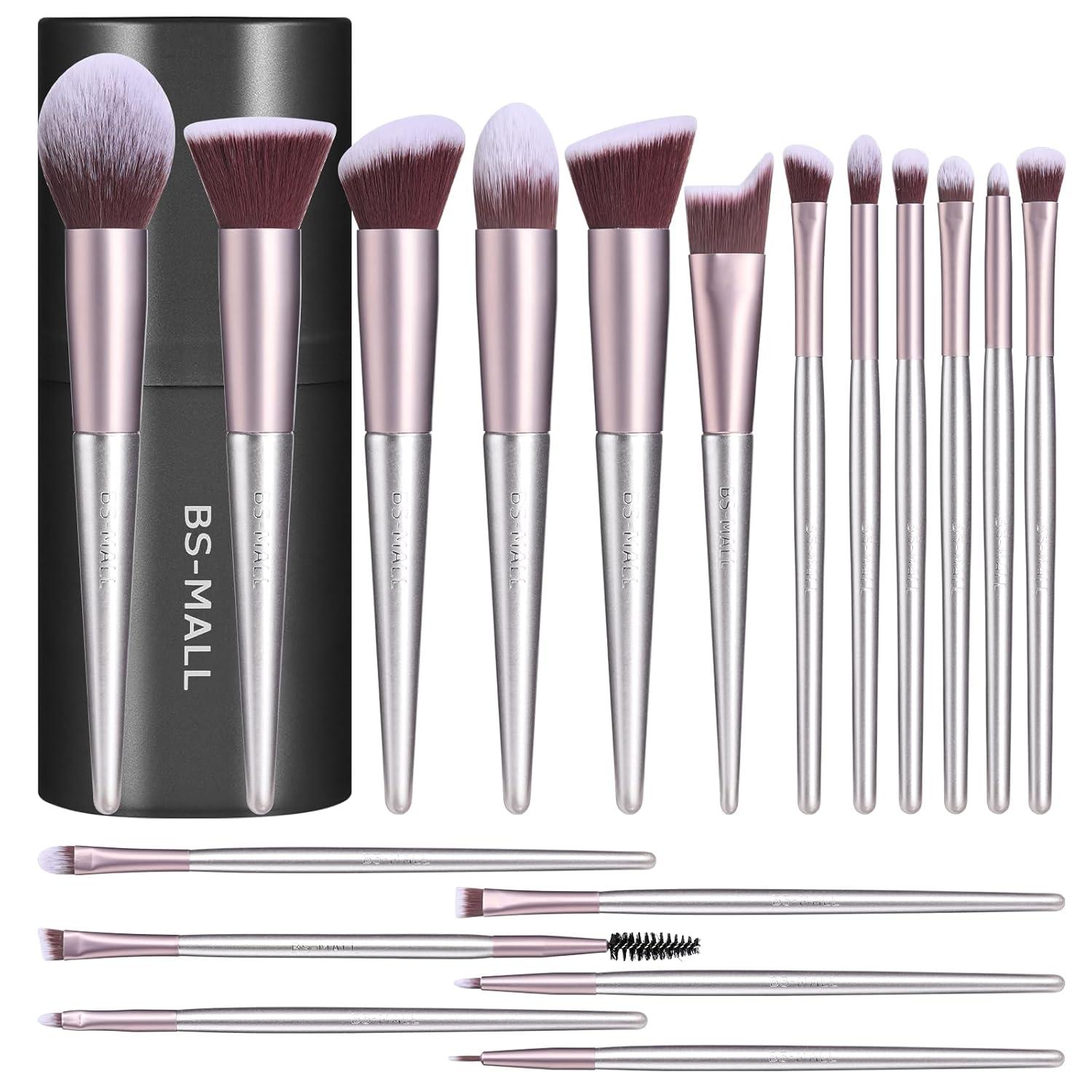 BS-MALL 18-Piece Brush Set Tested: Precision Foundation, Velvety Powder, Seamless Concealer... Surprising Travel Case?