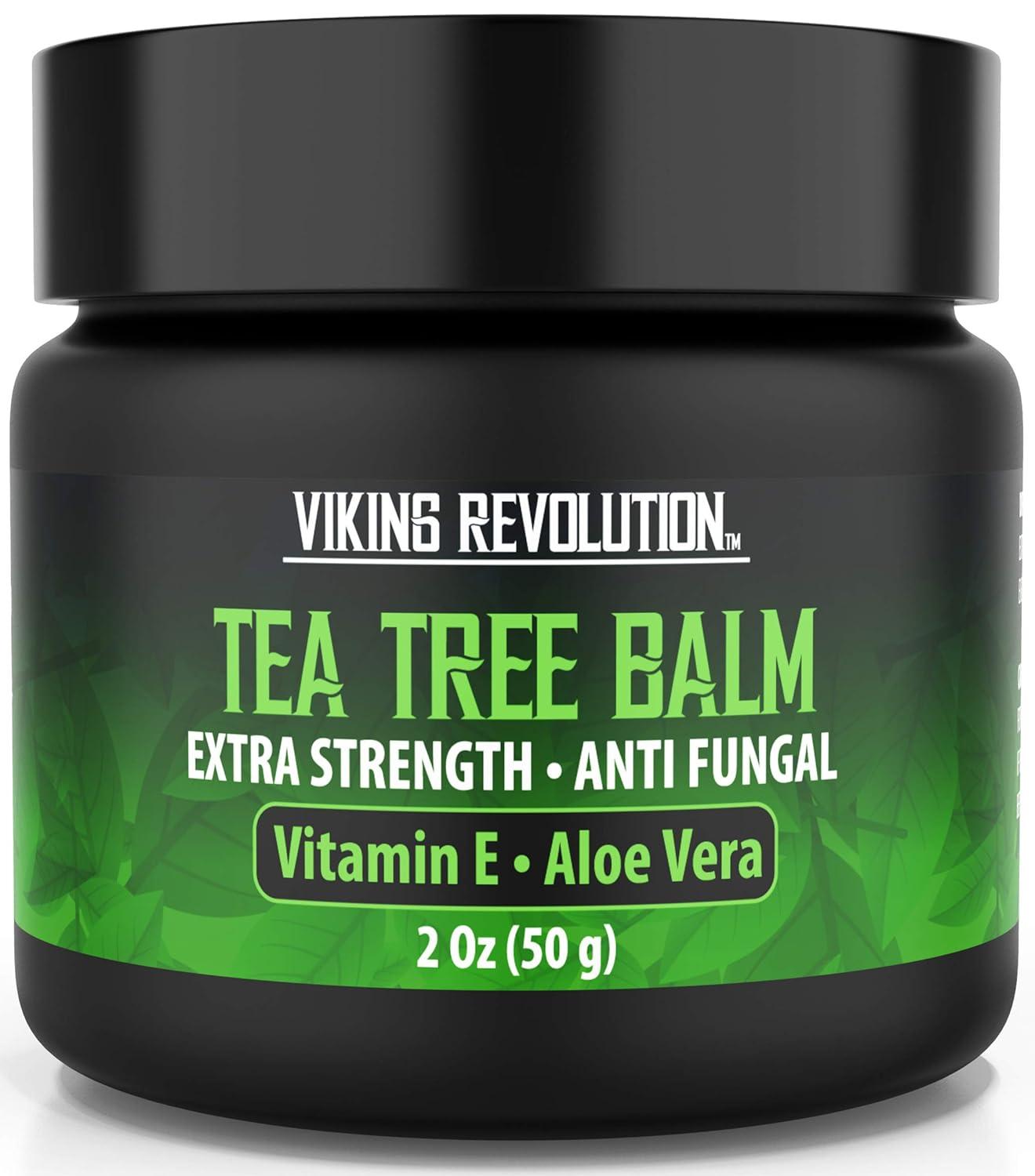 Viking Rev Tea Tree Oil Cream vs Super Balm 2-Ounce Pack: Fungal Skin Care Tested for Itchy, Scaly Skin