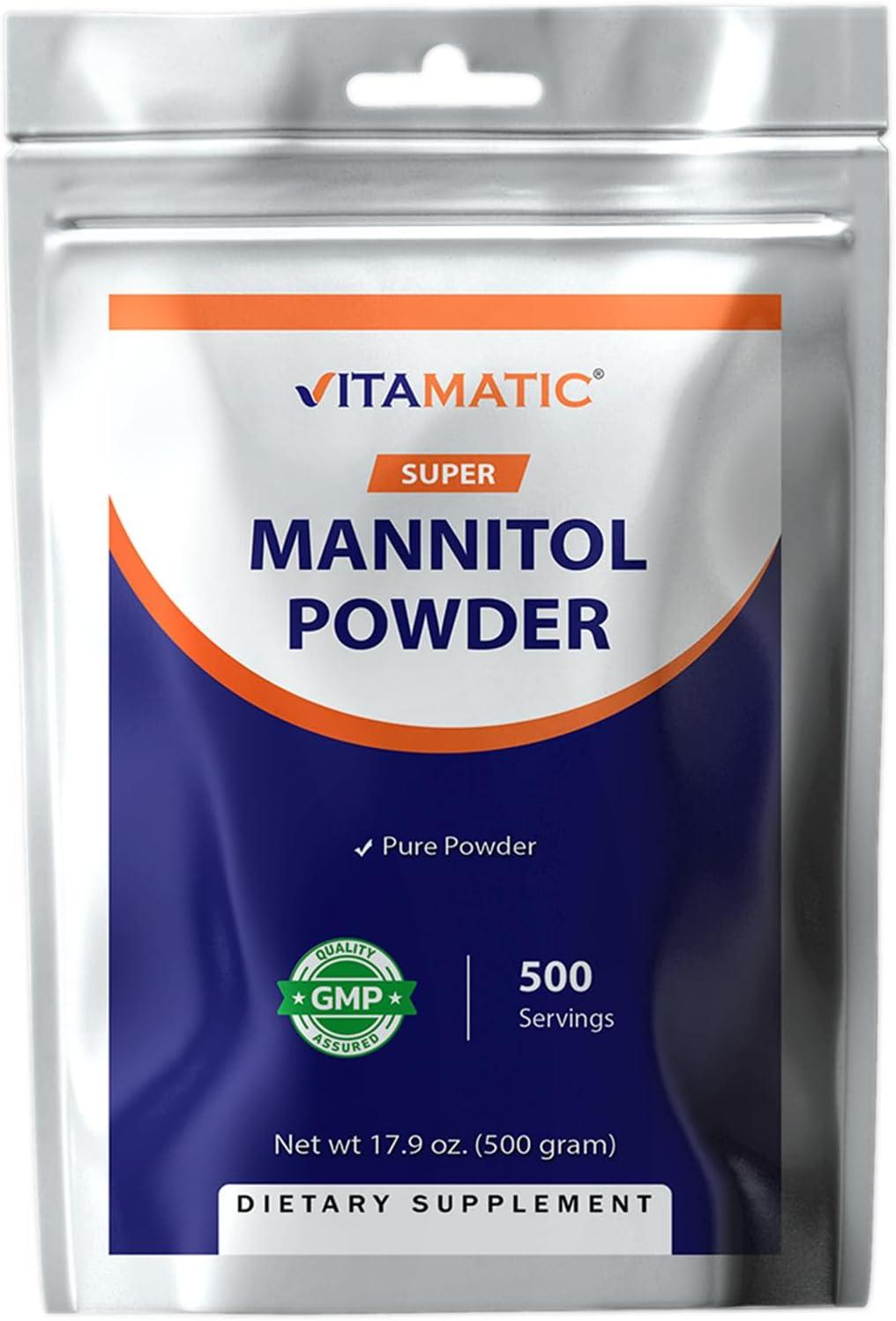 Vitamatic Mannitol Powder: Tested vs. Generic, 500g for Daily Use, Surprising Sweetness