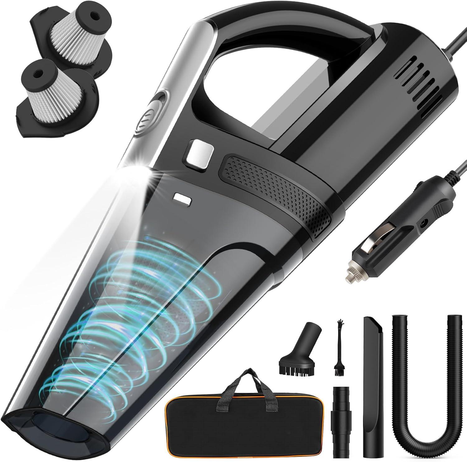 Car Vacuum Showdown: 7000PA Suction, LED Light... Surprising 12V Power?