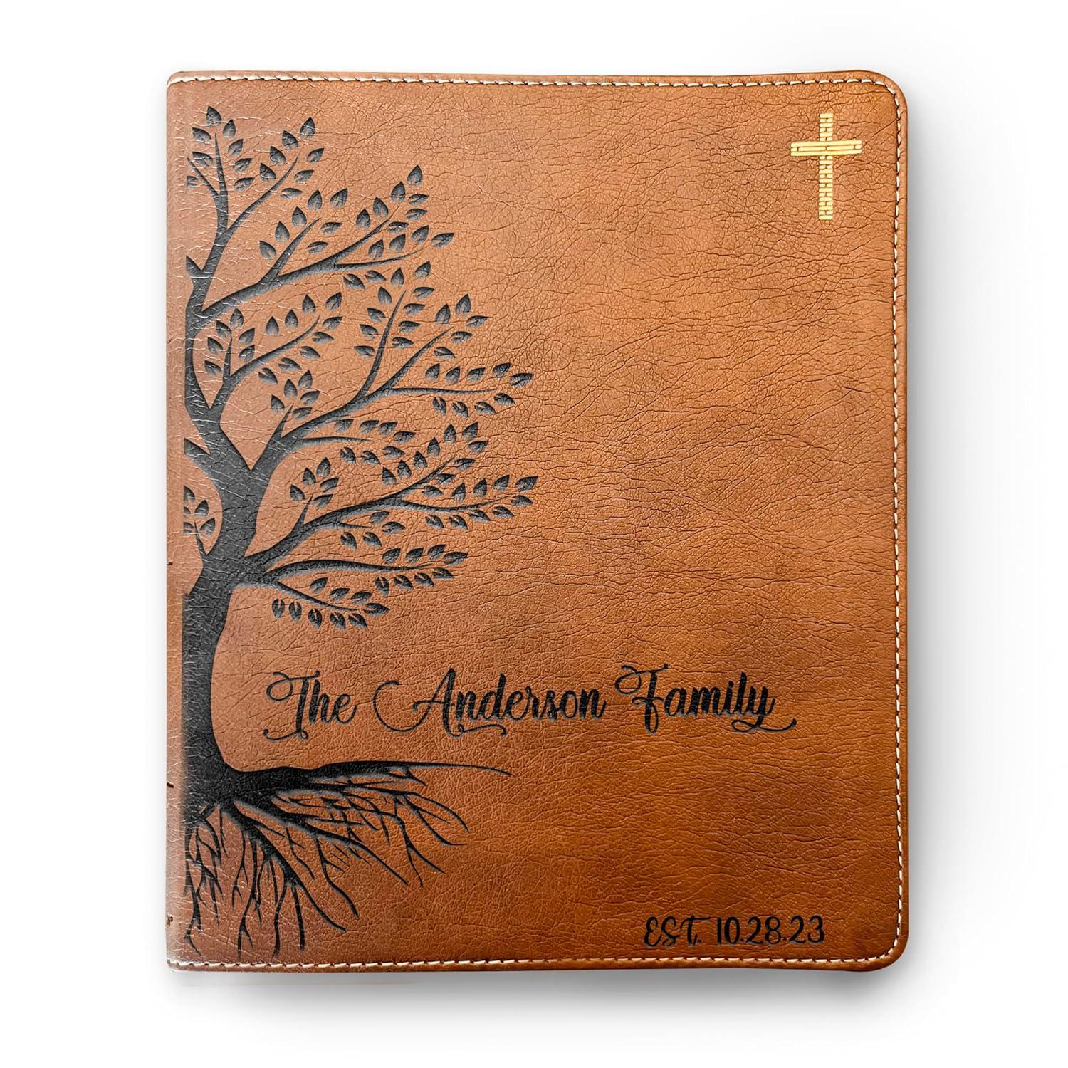 Christian Gifts Showdown: Engraved & Personalized Family Tree Bibles for Weddings