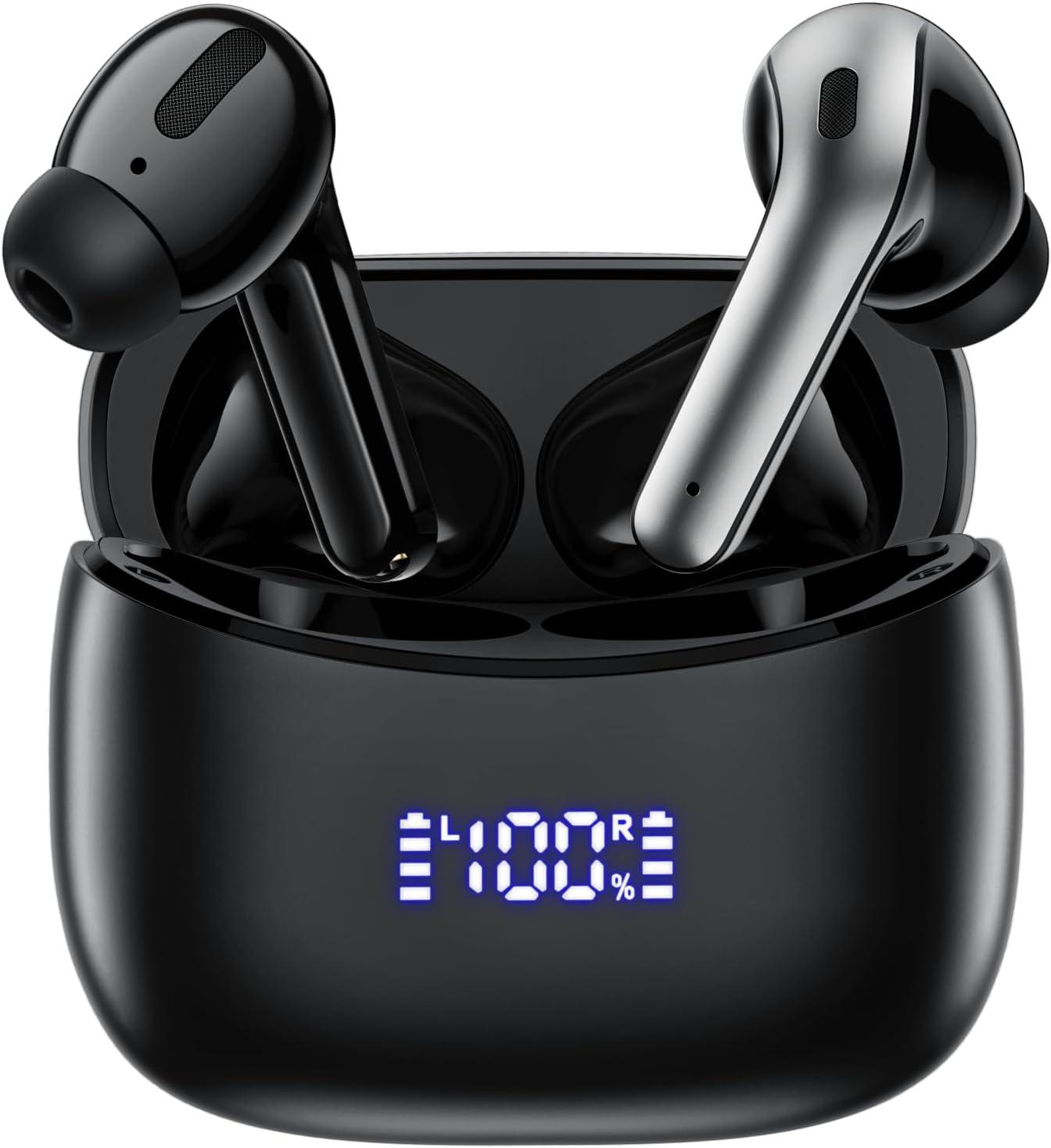 Showdown: 60Hrs Playtime & IPX7 Waterproof Earbuds for Workout & Music Calls