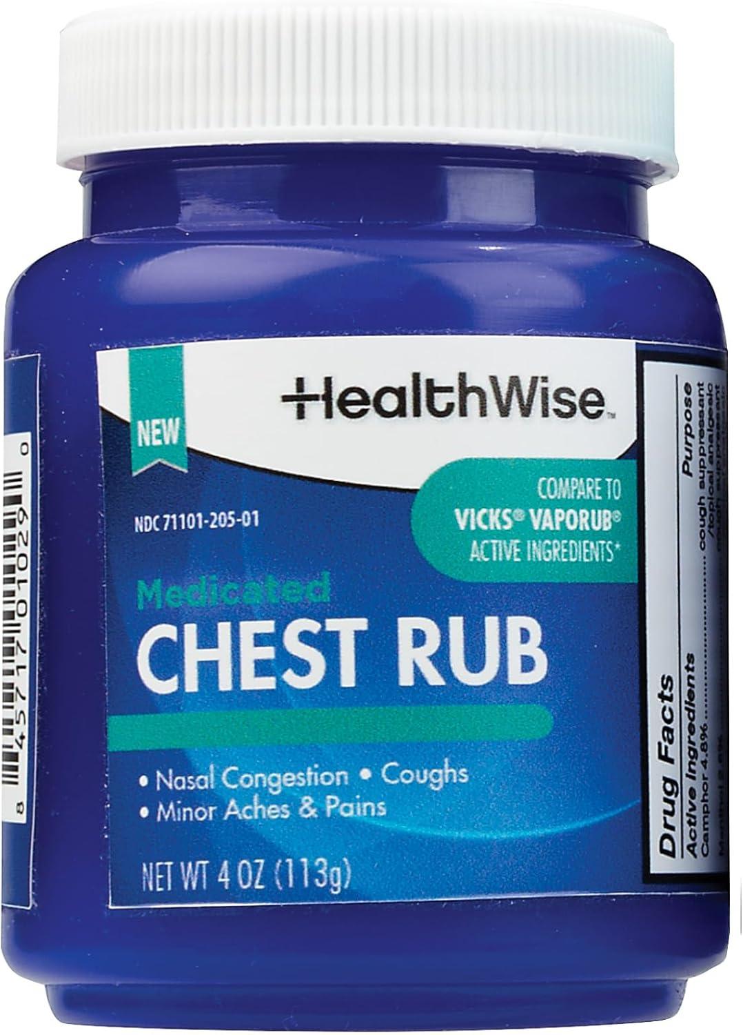 HealthWise Chest Rub vs. Cold Cures: Tested for Congestion & Pain… No Burning
