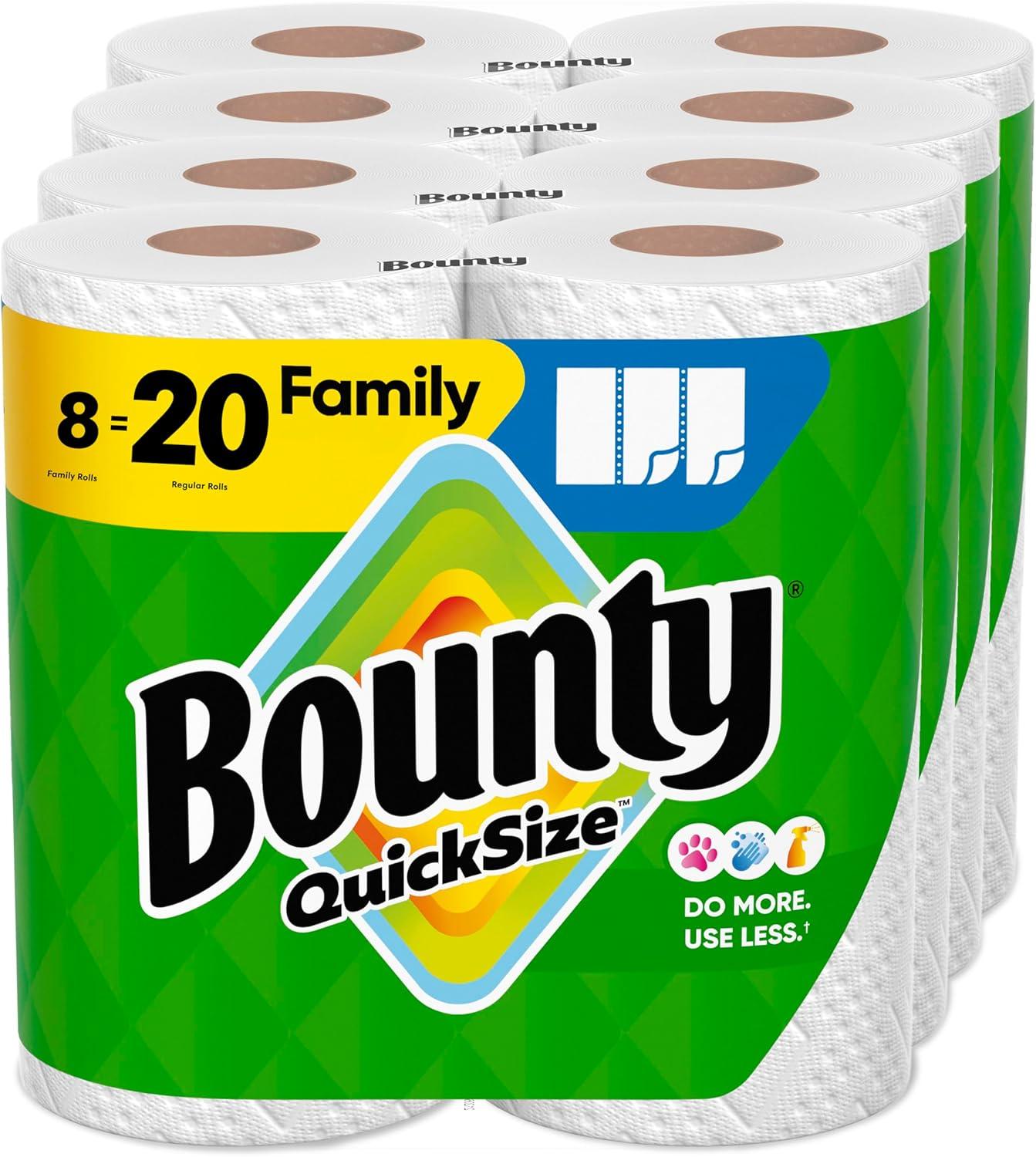 Bounty Quick Size vs Regular: 8 Family Rolls = 20 - Surprising Value for Time-Strapped Homes?