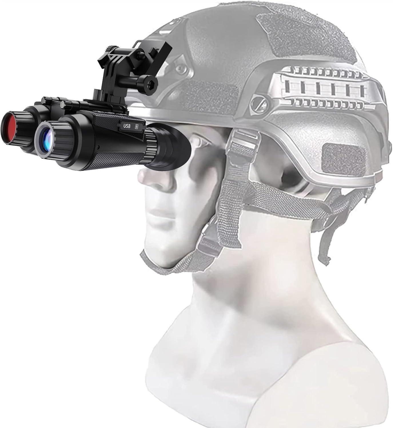 4K Head-Mounted NVG vs. Binoculars: Infrared Tested, 8X Zoom Surprising for Outdoor Surveillance!