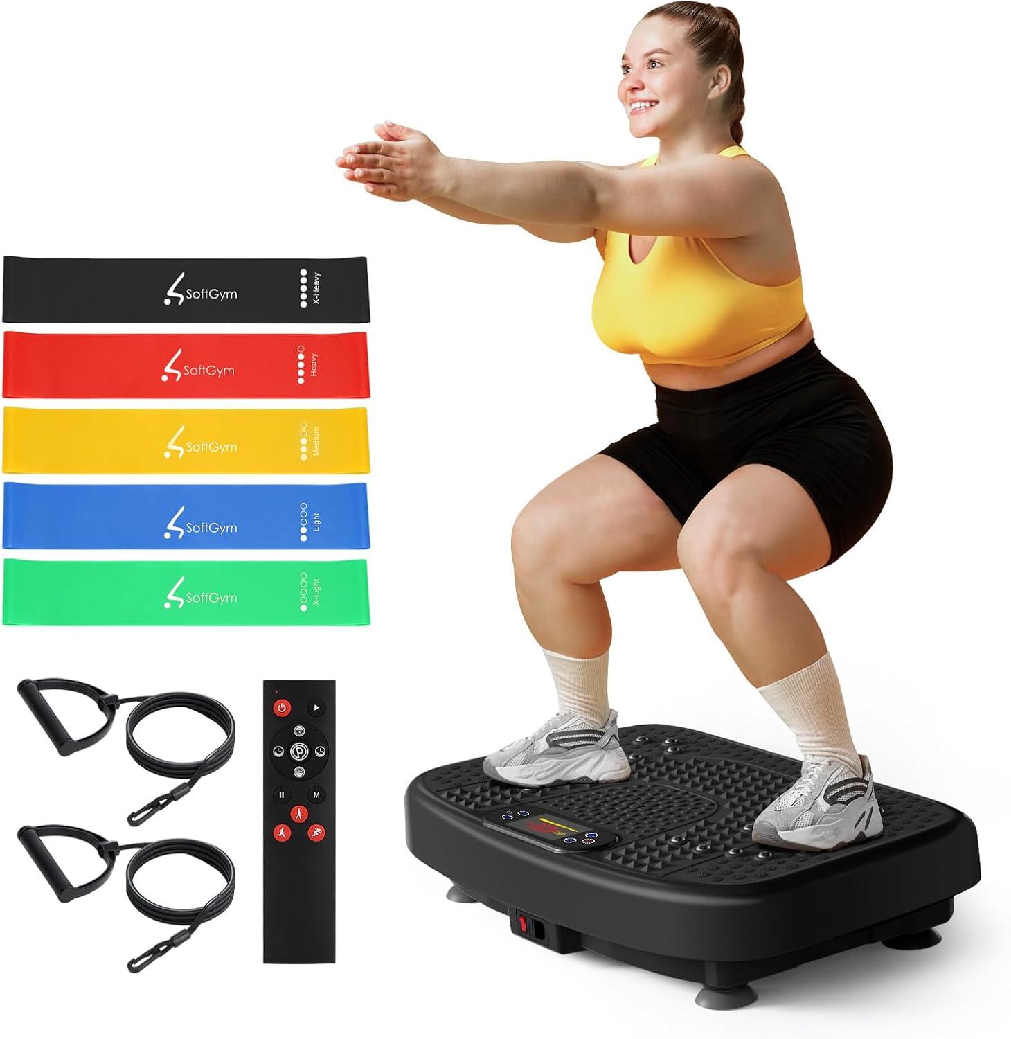 Versus Home Fitness: 400 Lbs Vibration vs. Resistance Bands for Lymphatic... & Weight Loss