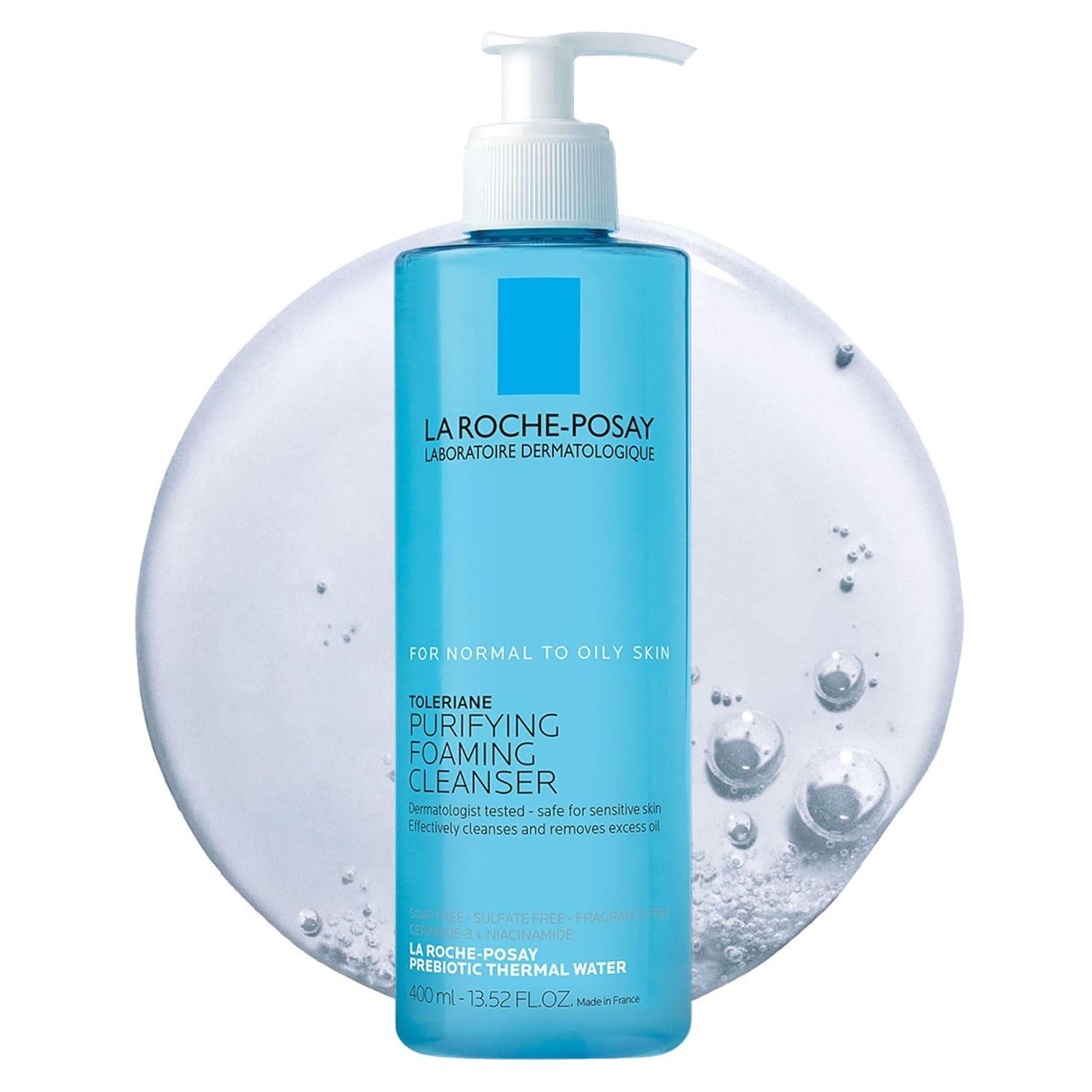 La Roche-Posay Toleriane: Niacinamide, Ceramides, & Prebiotic Water vs. Soap-Free Cleanser - Surprising Pore Balance