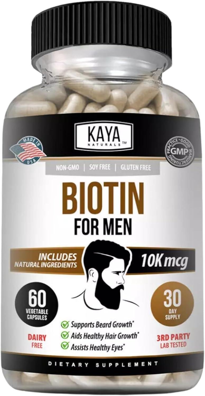 Kaya Naturals vs. Others: Biotin for Beards, Tested Metabolic & Skin Boost... Men's Grooming?