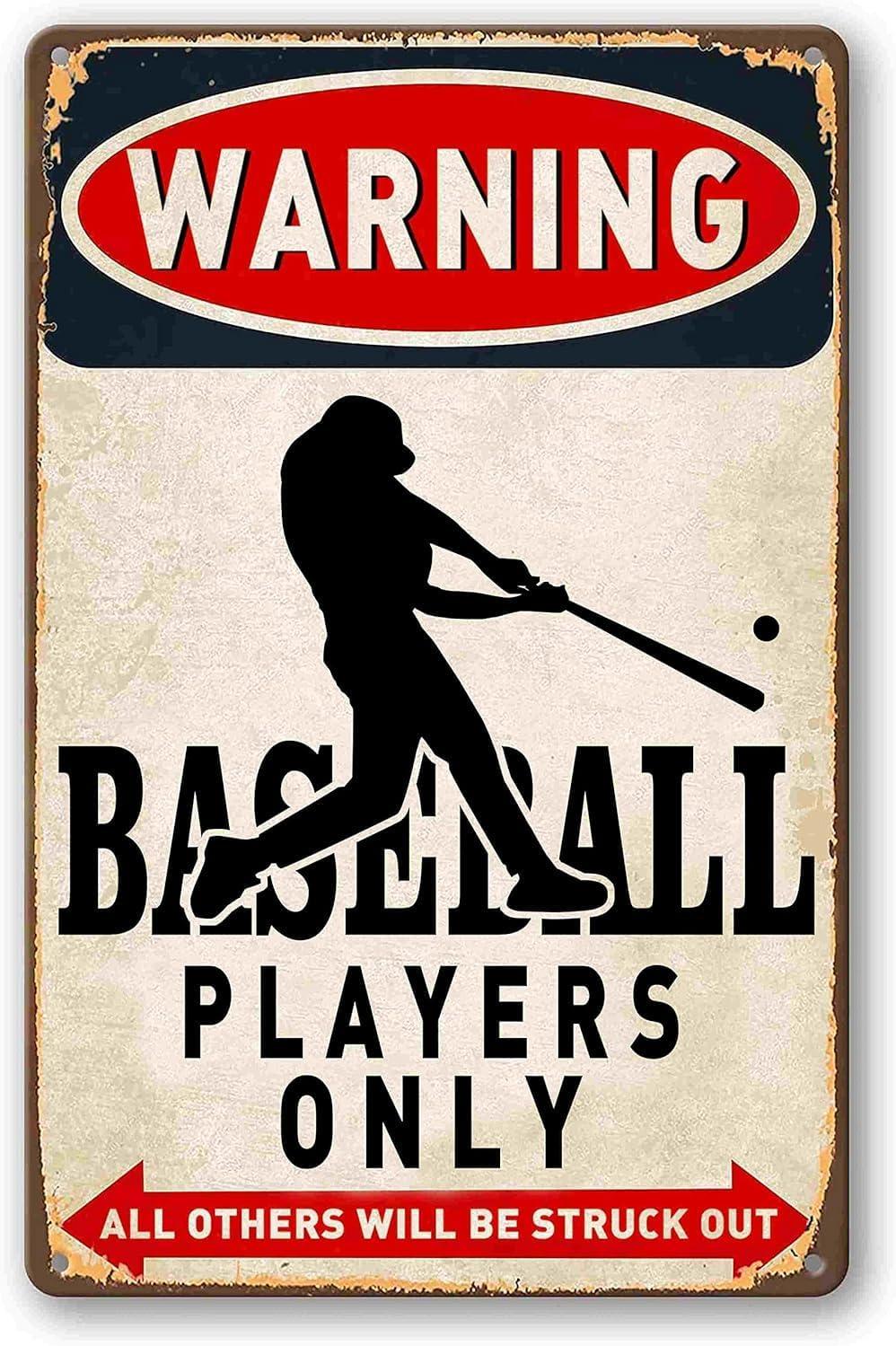 Vintage Baseball Wall Art Tested: Metal Art's Surprising Fit for Sports Themed Bedrooms (8x12 Inch)