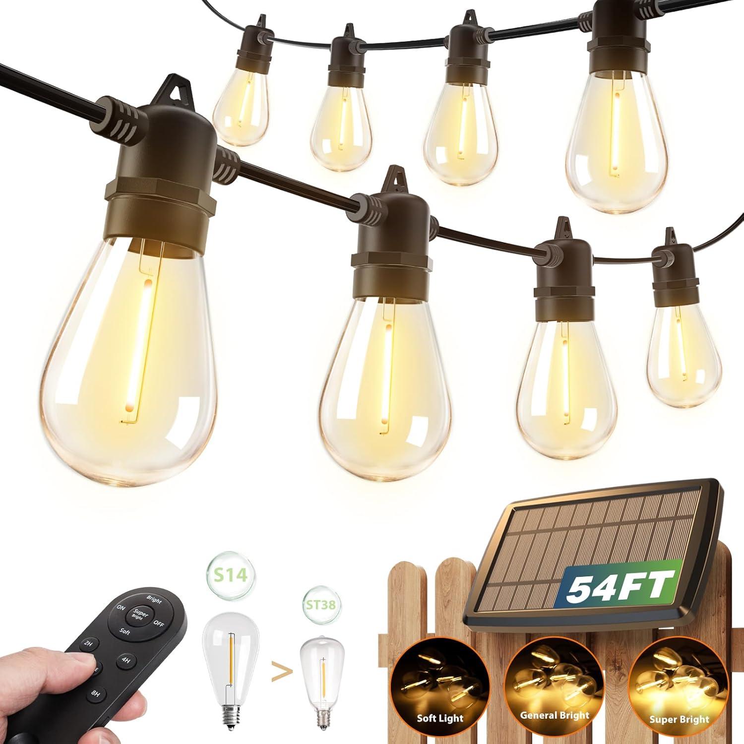 Patio Lights Showdown: Waterproof Design, Dimmable LEDs, 20+Hr Battery Tested