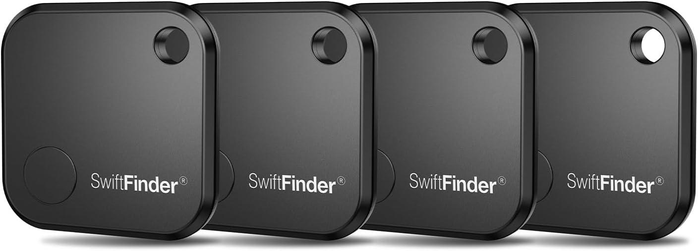 Bluetooth Trackers Showdown: 300ft, Replaceable Battery, Water-Resistant, and iOS/Android (4-Pack)