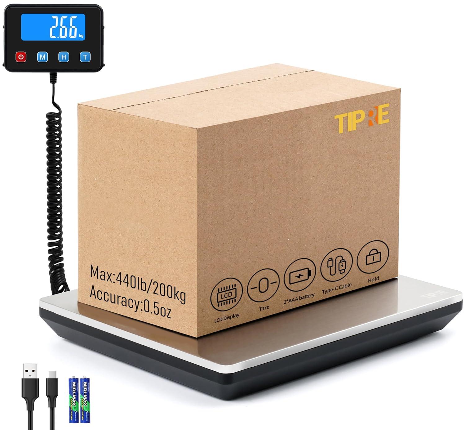 Digital Scale Showdown: 440lb Capacity vs 0.5 oz Accuracy - Battery Included for Quick Shipping