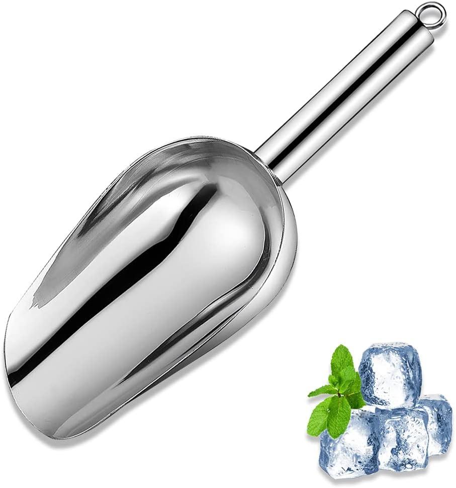 6 Oz Metal Ice Scoop Tested vs. Stainless Steel Scoop: Ice Maker, Bar, Wedding, & Pet Use?