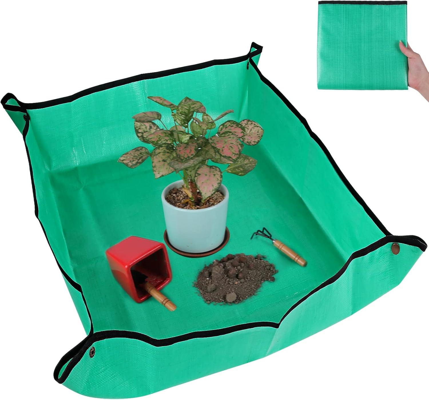 Indoor Plant Showdown: Waterproof Mat, Soil Mix for Succulents, 26.8" Tray Tested