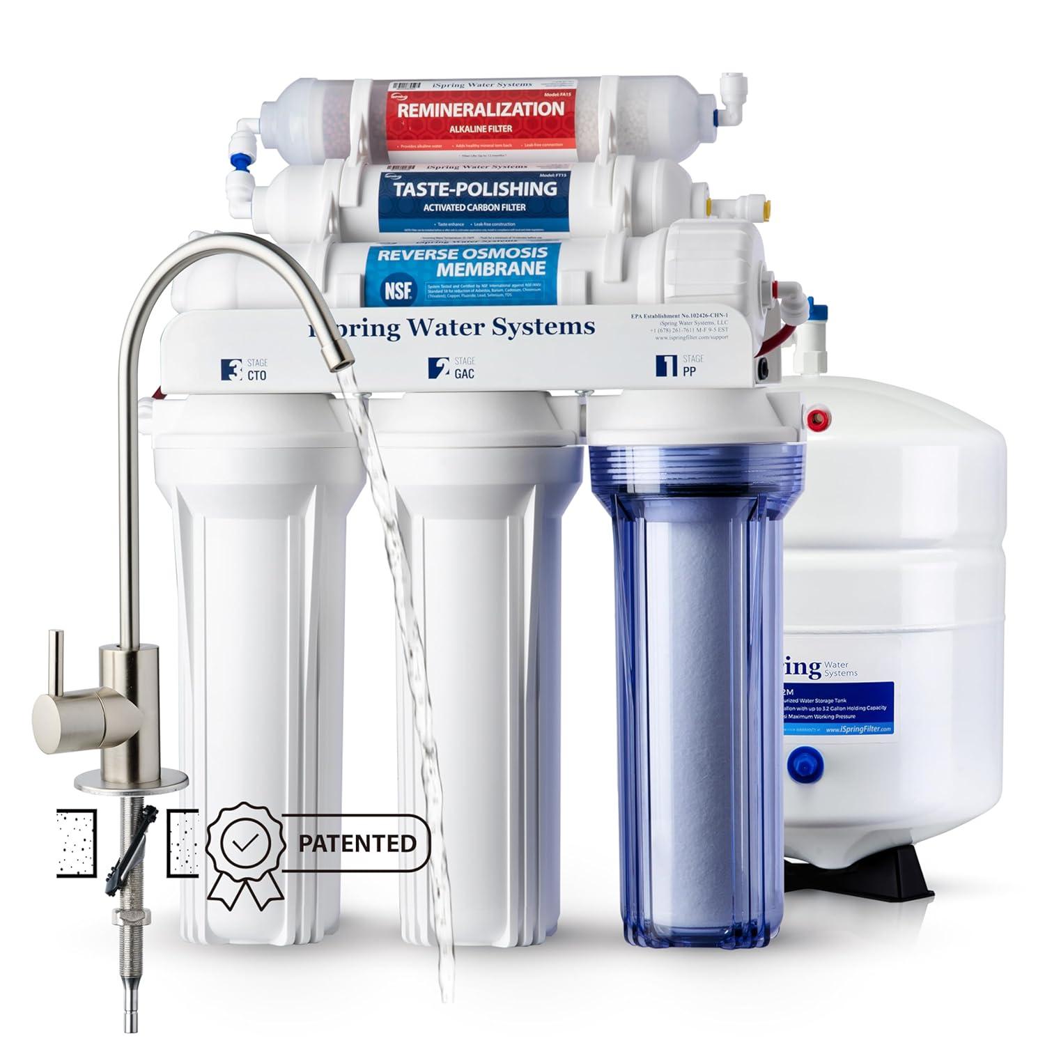 ISpring RCC7AK Showdown: NSF Certified, 75 GPD, pH+ Remineralization for Tap Water Testing