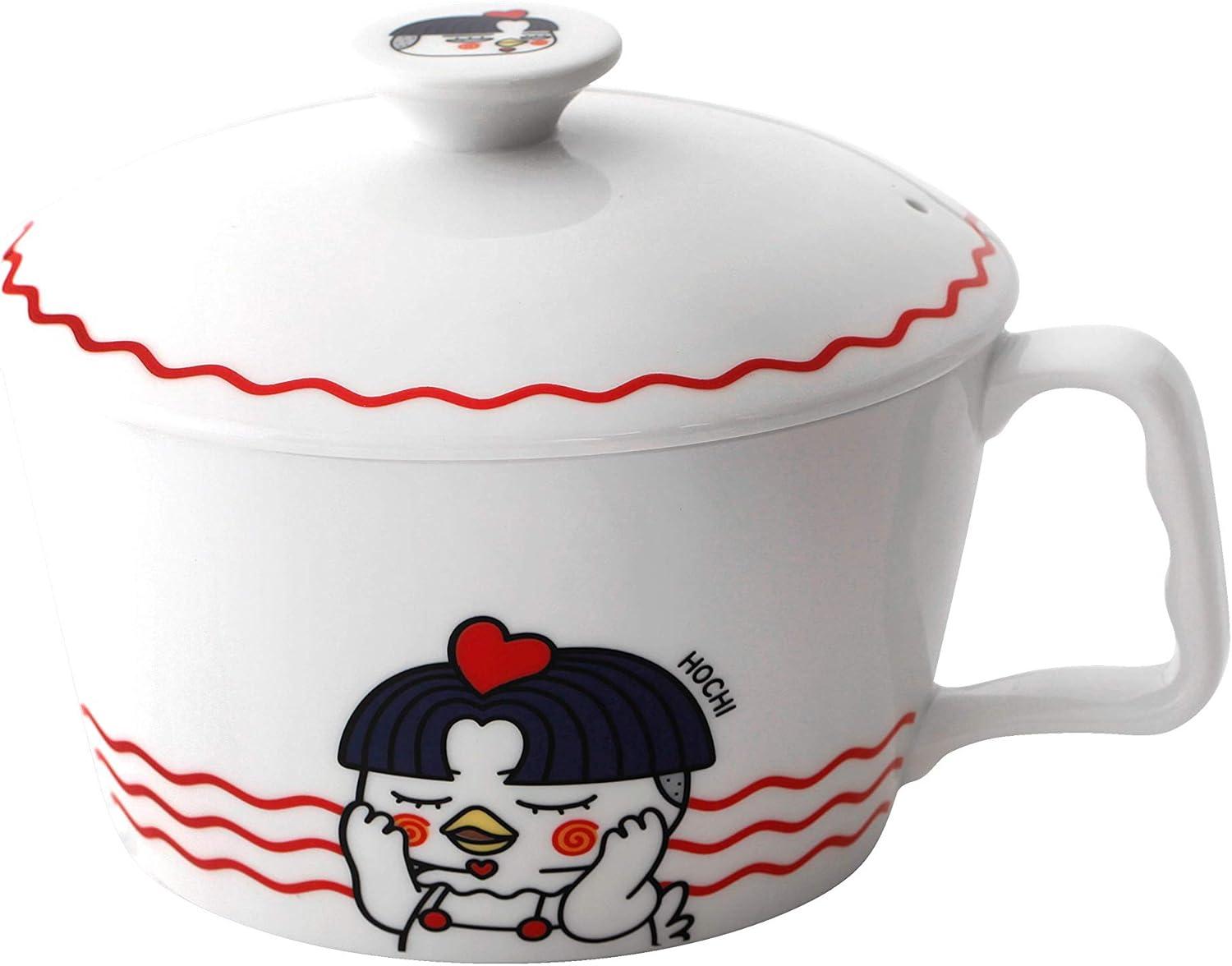 Hot Chicken Flavor & Set with Cover: Noodle Bowls Showdown-Quick Dinners, No Mess