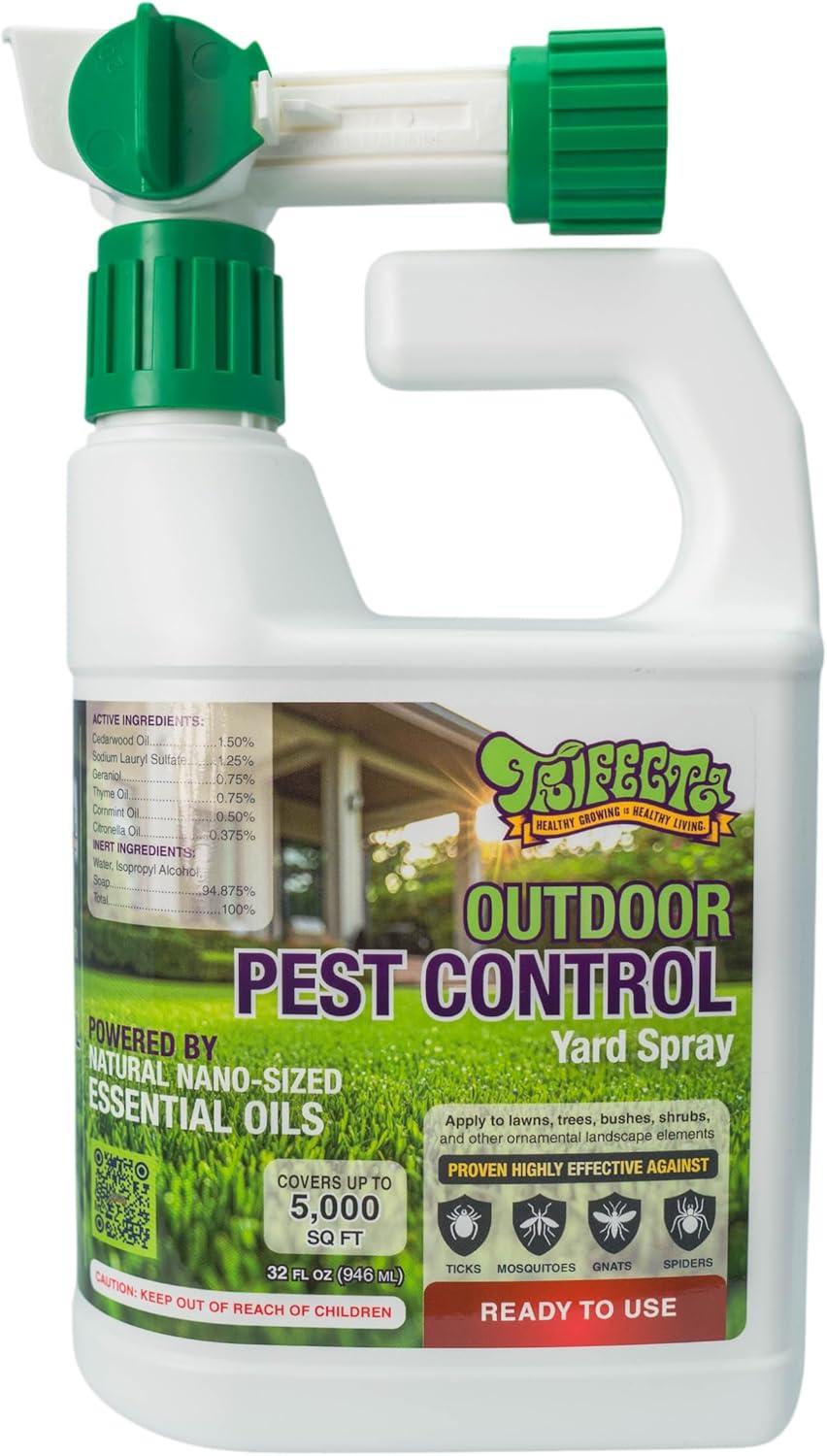 Trifecta Outdoor Pest Control Showdown: Tested, Pet-Safe, Hose-End 32oz RTU
