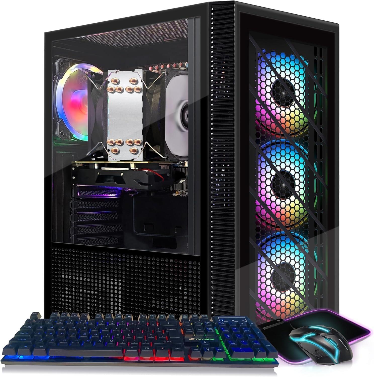 STGAubron Gaming PC Tested - i7, RX 550, 16GB, 512GB, WiFi, and RGB Fans