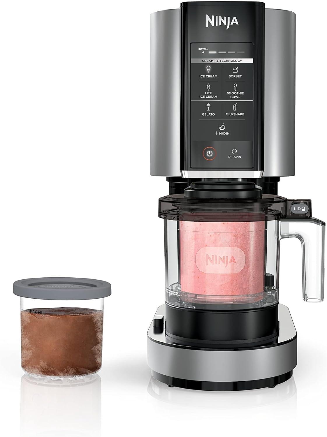 Ninja CREAMi Ice Cream Maker Showdown: 7 One-Touch Programs & 2 Pint Containers, Perfect for Kids