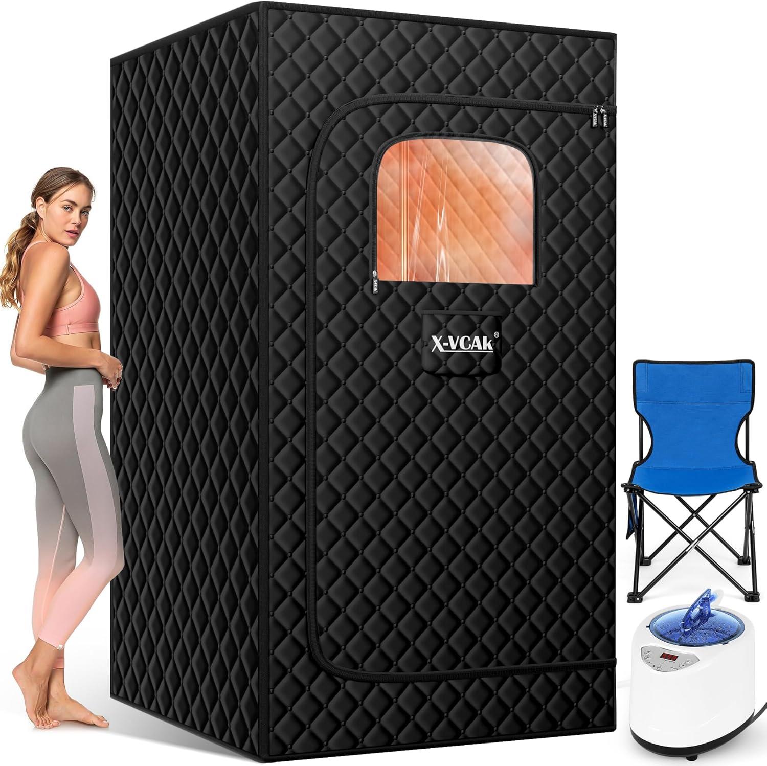Surprising Showdown: 9-Level Sauna Box vs Portable Steam Sauna (2.6'x2.6'x5.9')