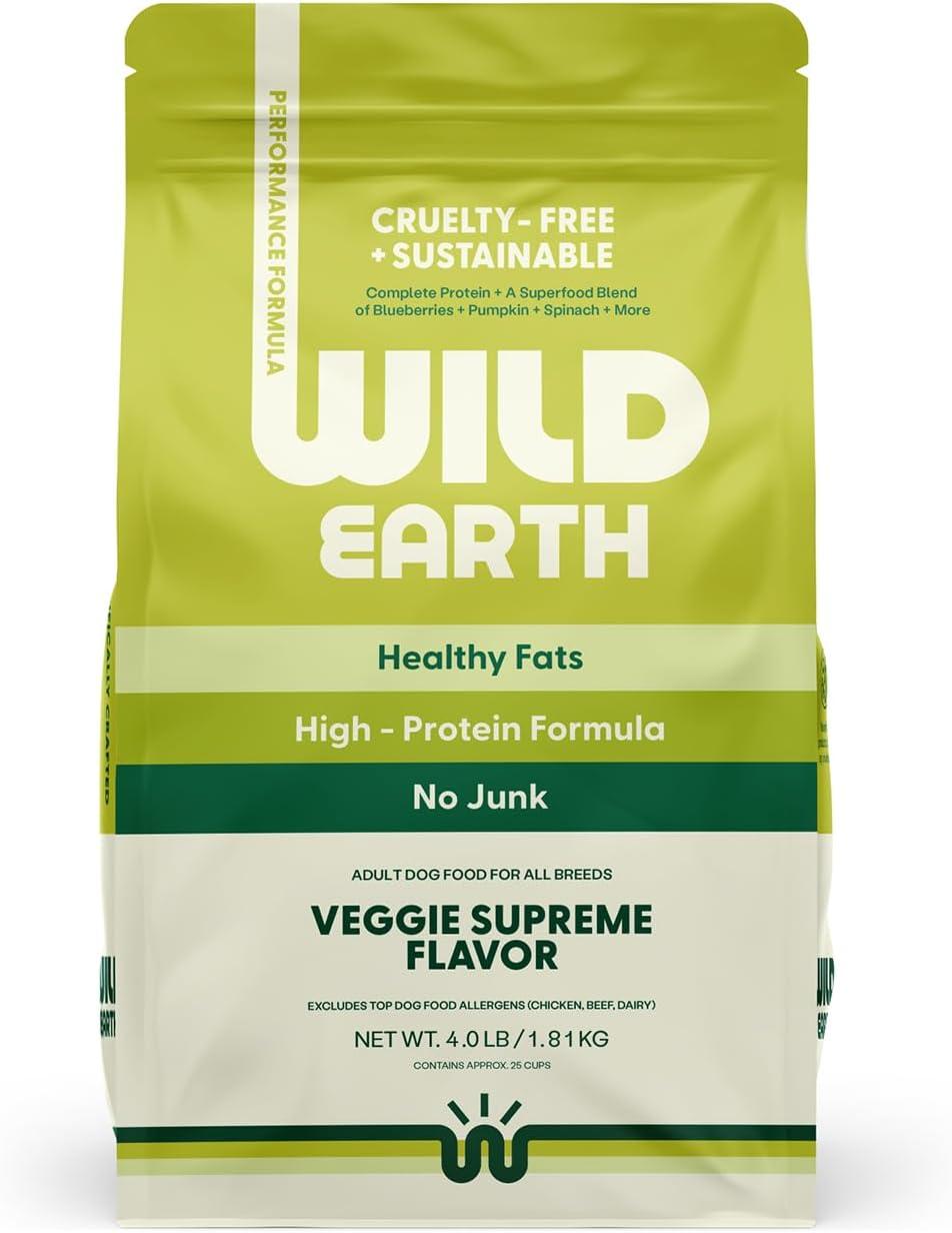 Wild Earth Vegan Dog Food Tested Versus Allergen-Free Kibble: Vet-Developed, Veggie Supreme