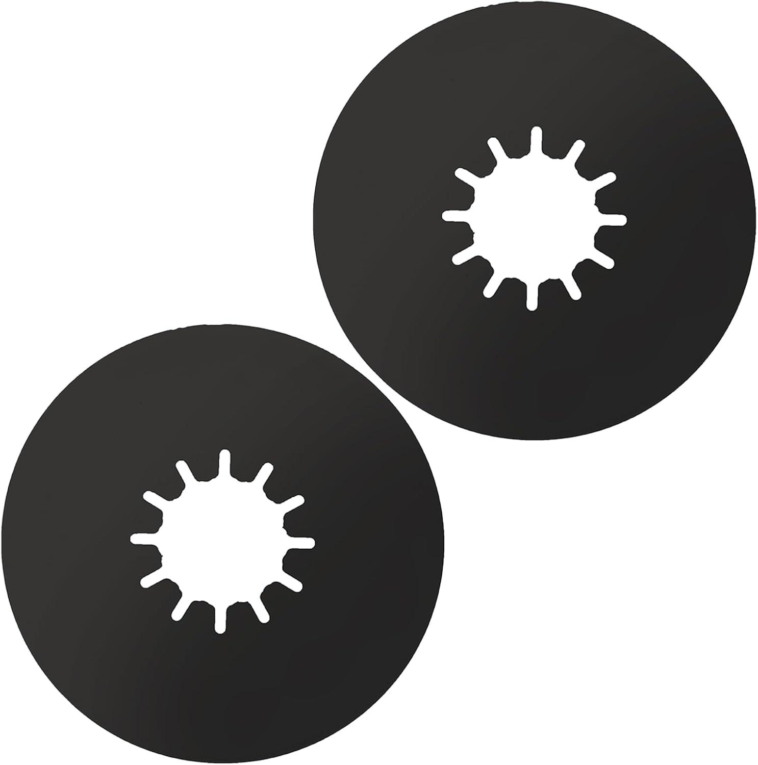 TonGass 5th Wheel Hitch Lube Plate Tested for RV Camper Trailer Safety - 2 Pack, Black