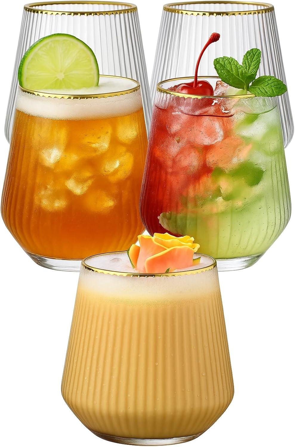 Tested Stemless Cups for Unbreakable Elegance & Versatile Party Use!