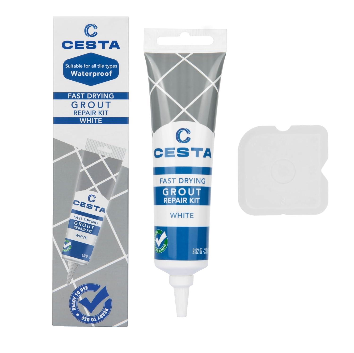 Cesta Grout Repair Kit Tested Versus Standard Paint: Squeeze Tube, Fast Drying, Waterproof Benefits for Bathrooms