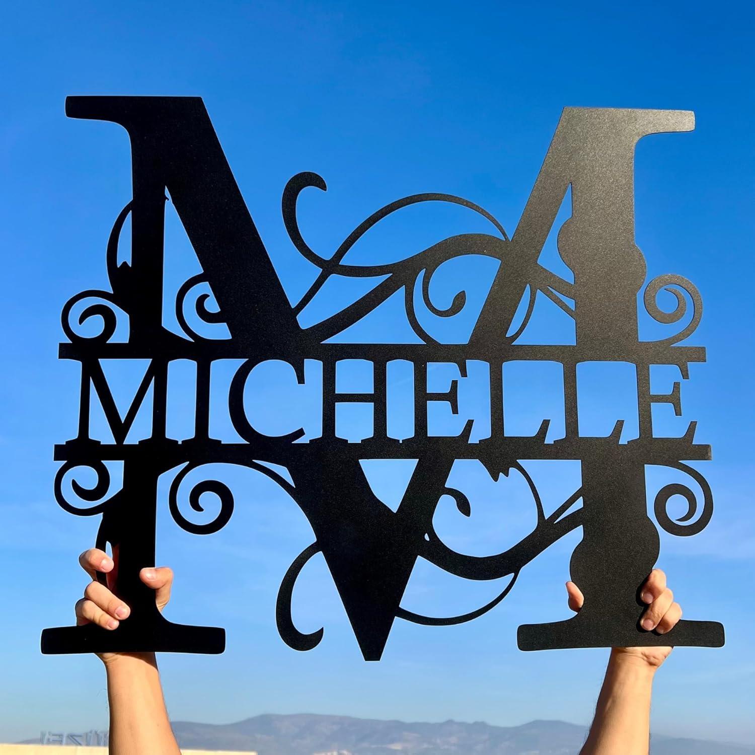 Personalized Metal, Split Letters, Durable Steel - Showdown: Home Decor & Gift Choices 2024
