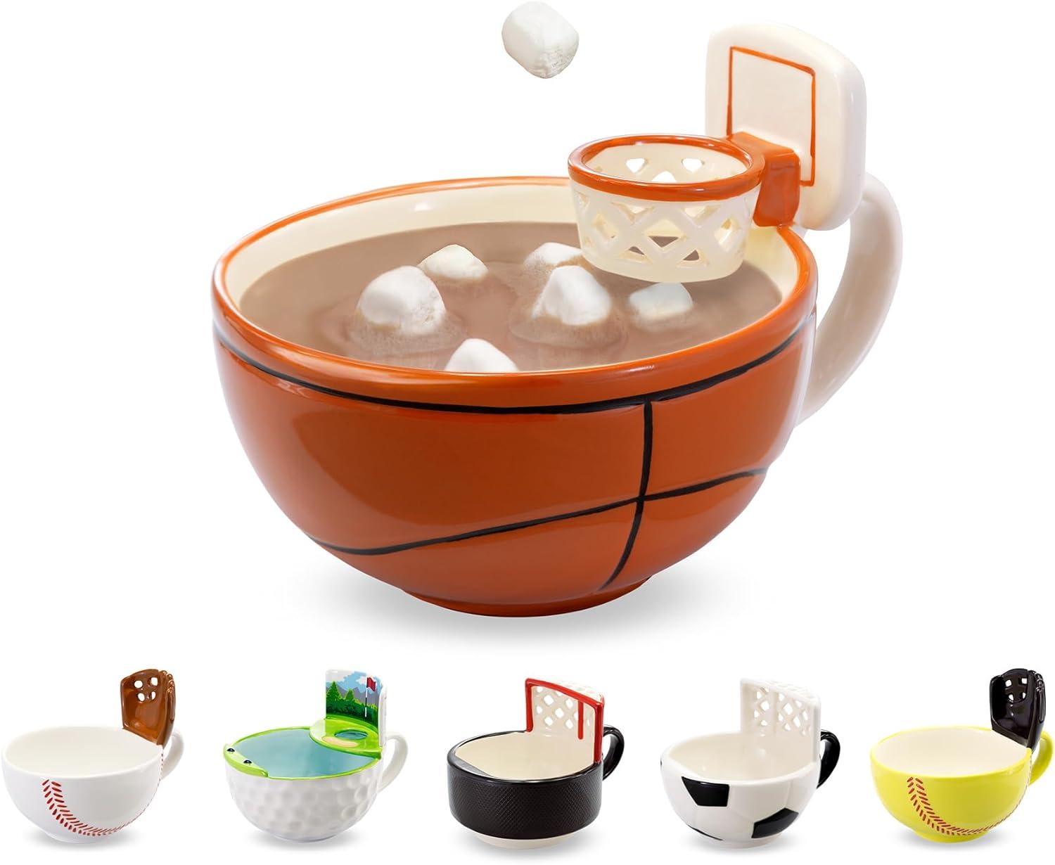 Father's Day Gift Showdown: Hoop Mug, 16oz vs Basketball Cereal Bowl Coach Accessory