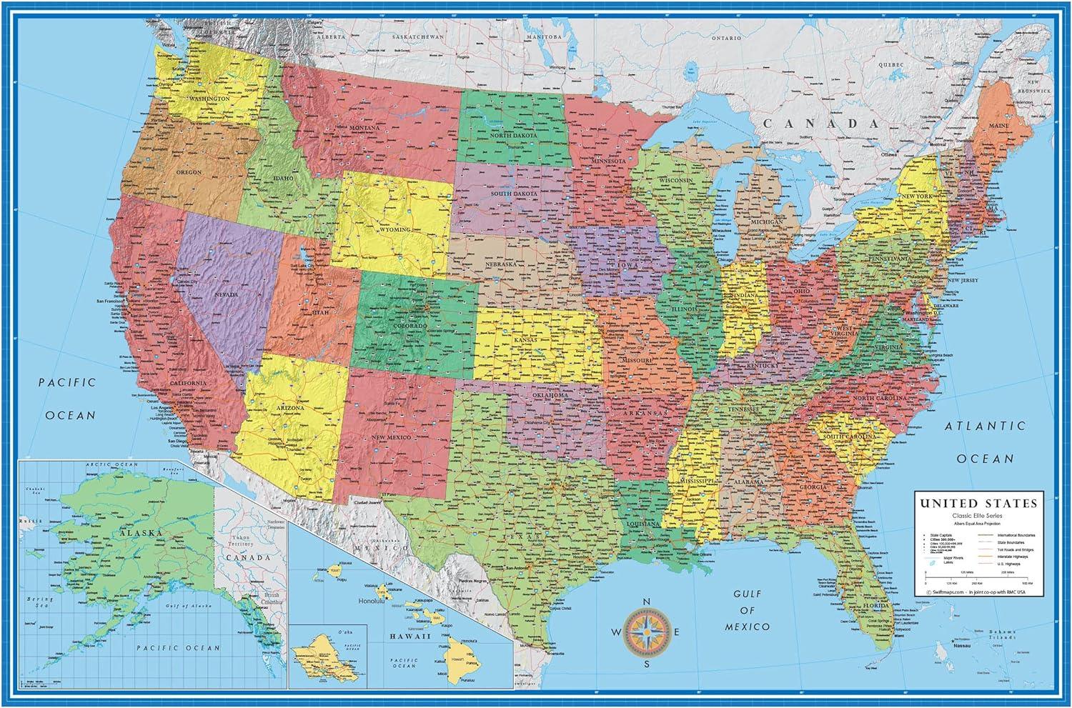 Surprising Eco-Friendly Insight: 24x36 Wall Map (Paper Folded) vs. Digital