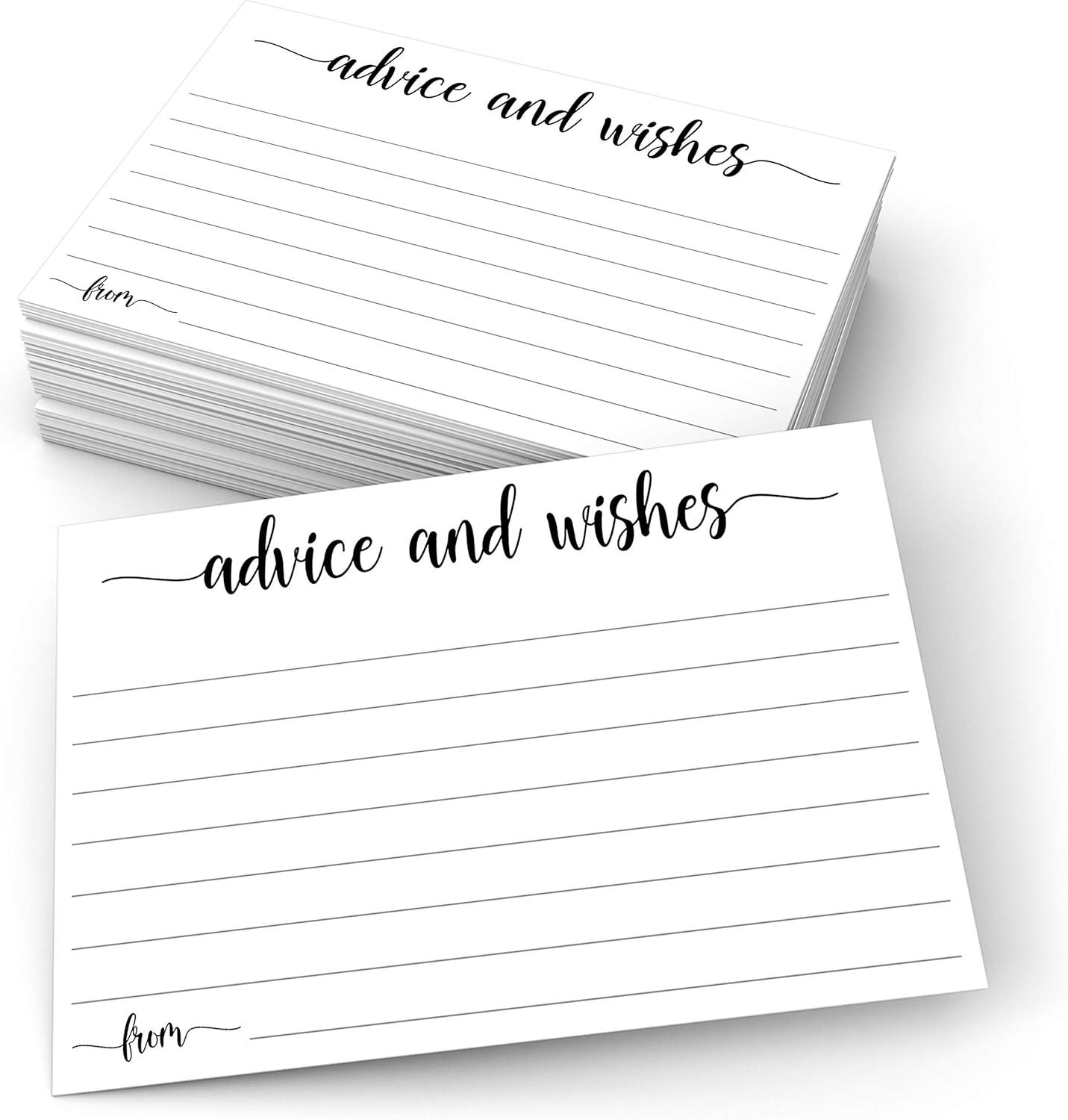 Advice Cards Showdown: Navy Gold vs Bow Tie for Surprising Wedding Uses