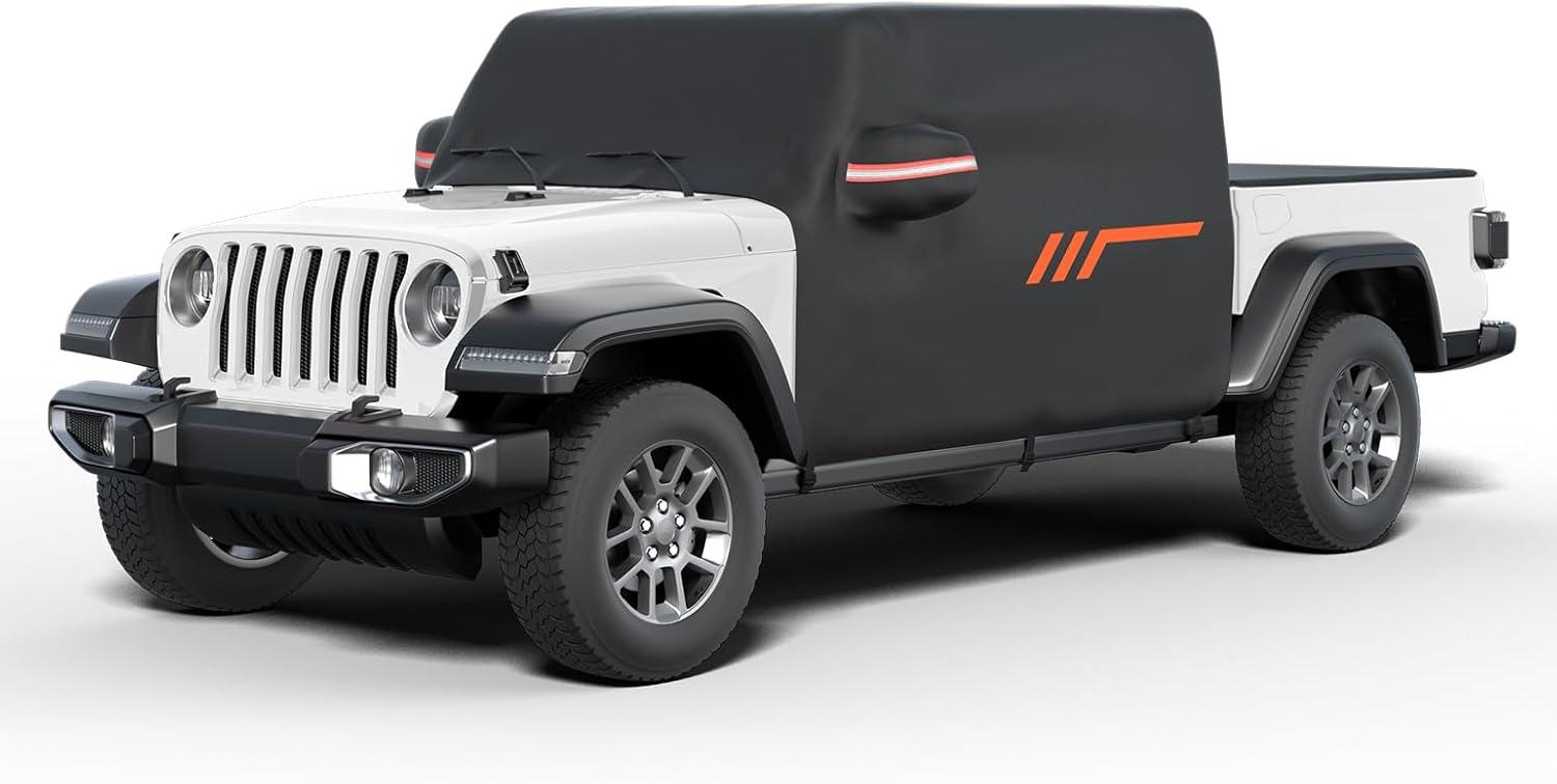 Tested in Storms: JOYTUTUS Waterproof Car Cover for Gladiator JT 2020-2025