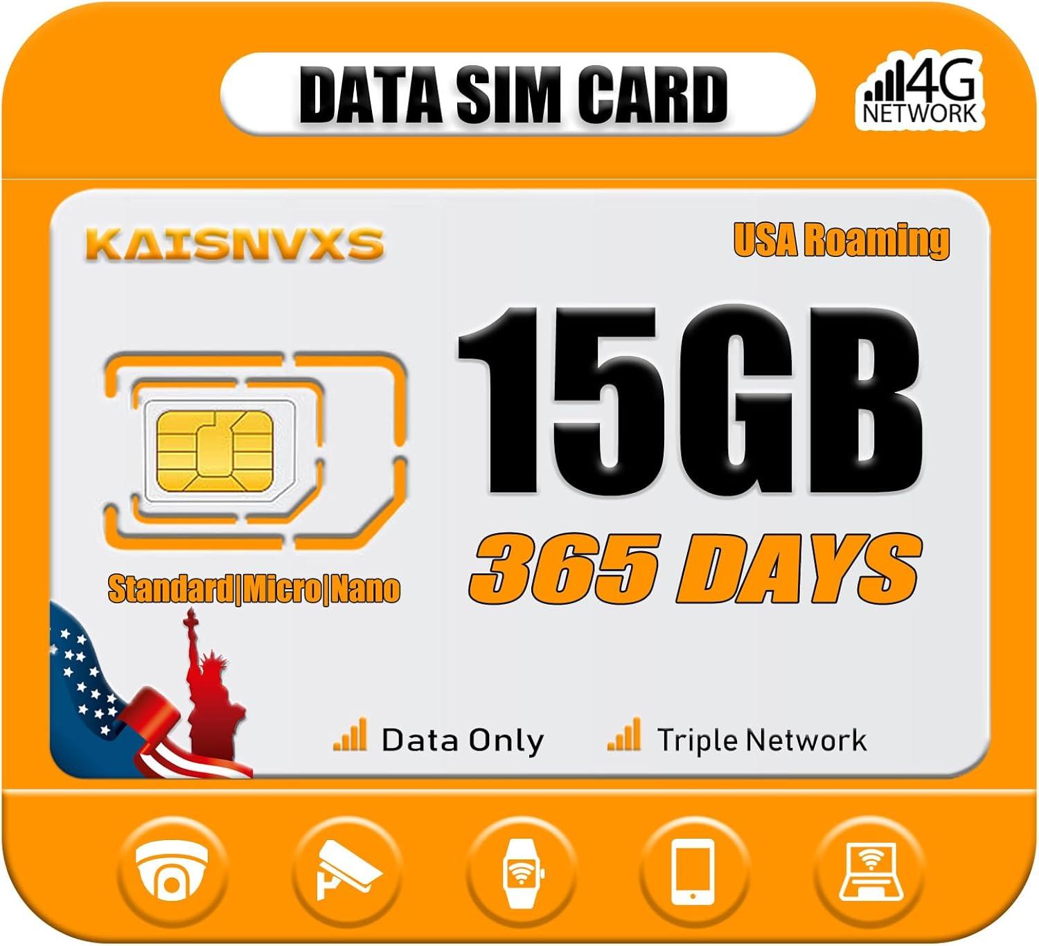 365-Day SIM, 15GB Data: Tested for 24/7 Outdoor Surveillance