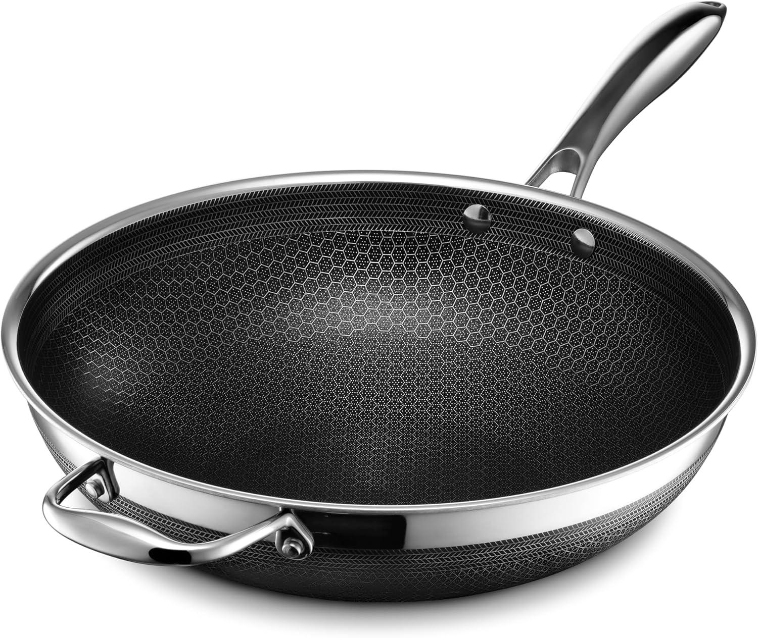 Surprising Wok Insight: HexClad Tested with Stay-Cool Handle & 900°F Safety