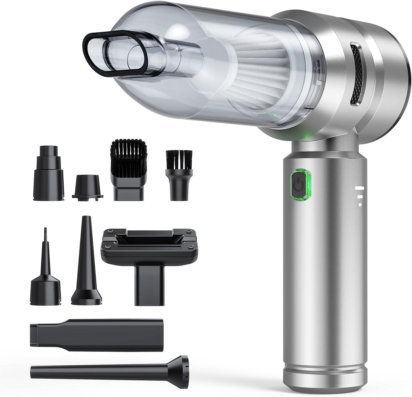 Car Vacuum Showdown: 3 Modes, 21000pa, Type-C Charge? (Desk & Keyboard Rescue)