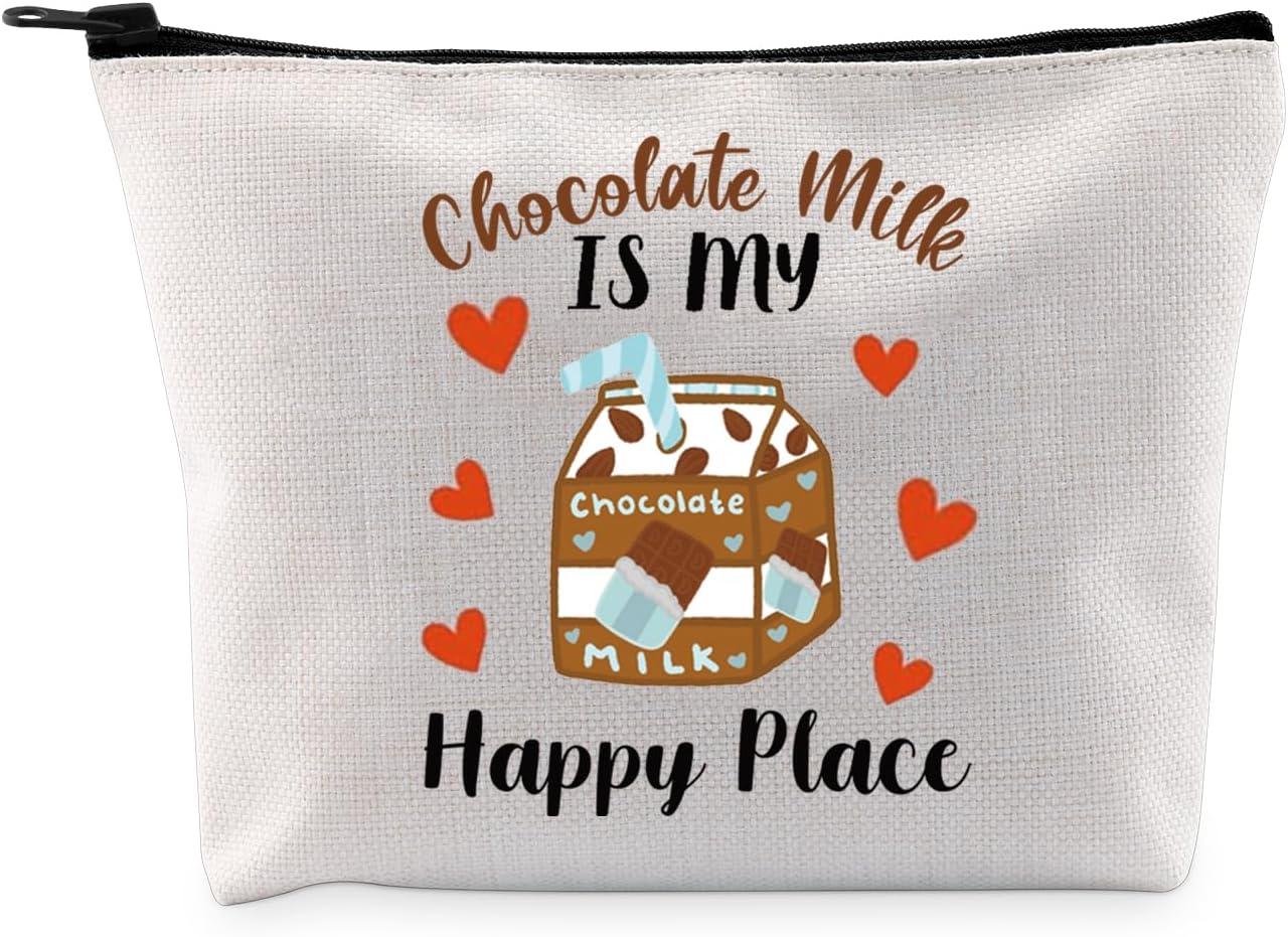 Surprising: G2TUP Chocolate Milk Gift vs. Cosmetic Bag with Inner Pocket for On-the-Go Chocolate Lovers