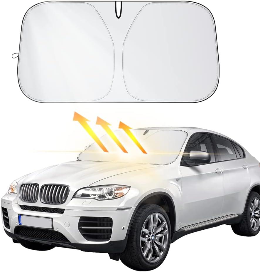 Front Windshield Shade Showdown: UV Heat Resistance, Folding, Universal Fit for Summer Drives