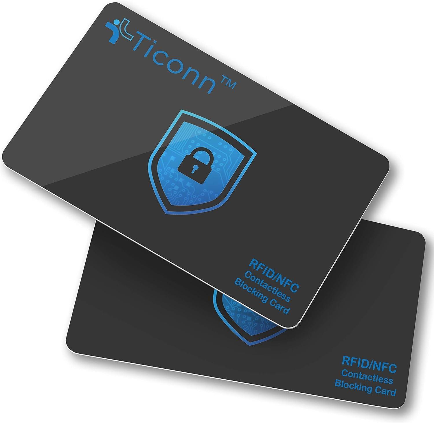 TICONN RFID Blocking Cards: 2-Pack vs. Slim Design... Stay Safe from Skimming