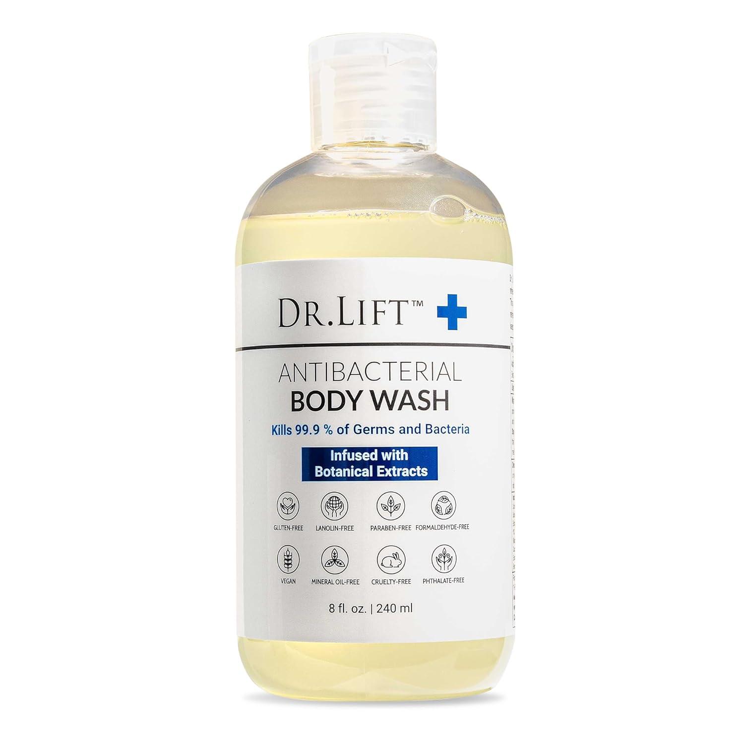 Antibacterial Body Wash Showdown: 99.9% Kill, Botanicals, 8 Oz - Made in America