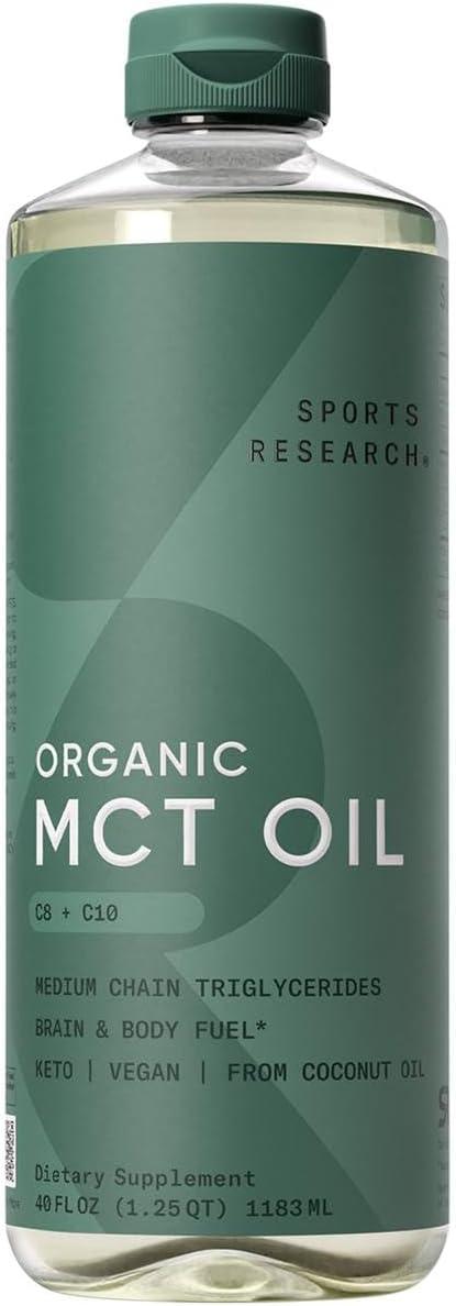 Keto & Vegan MCT Oil Showdown: C8/C10 from Coconuts - Flavorless & Non-GMO Tested (40oz)