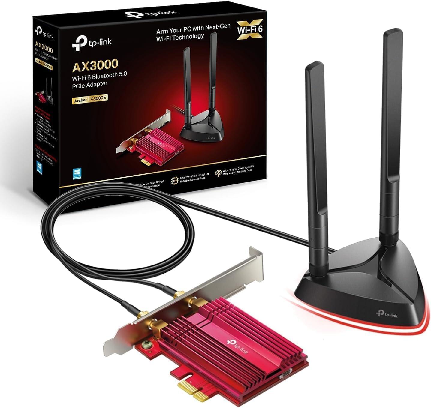 WiFi Card Showdown: TP-Link AX3000's 2400Mbps, Bluetooth 5.3, and Ultra-Low Latency for Windows 11