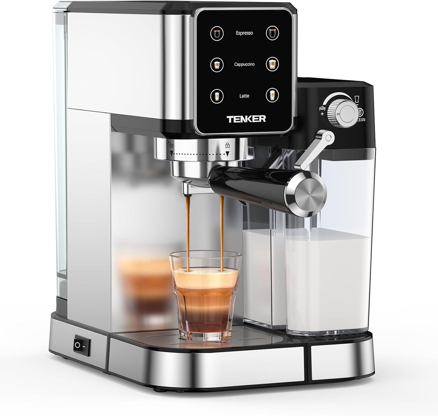 TENKER Espresso Showdown: 20 Bar, Auto Frother, Touchscreen Tested