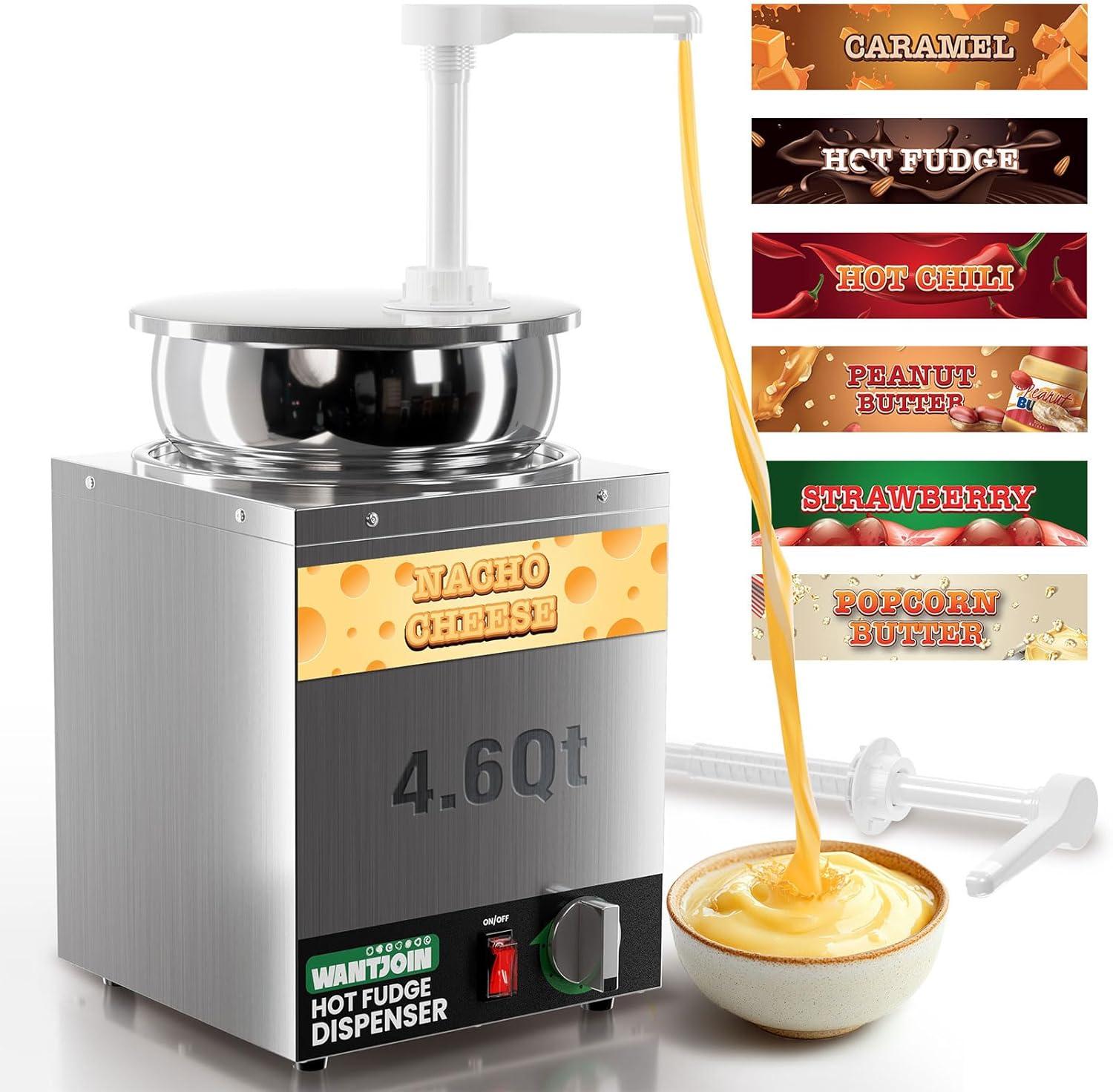 Nacho Cheese Dispenser Tested: 2.2Qt Capacity, Even Heat, Versatile Use, and Easy Cleaning!