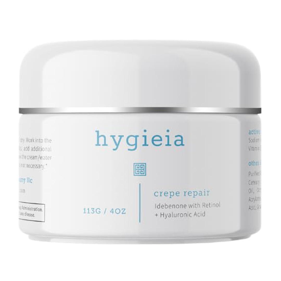 Hygieia's Liposomal Repair vs. Idebenone-Powered Anti-Aging Crepe Fix