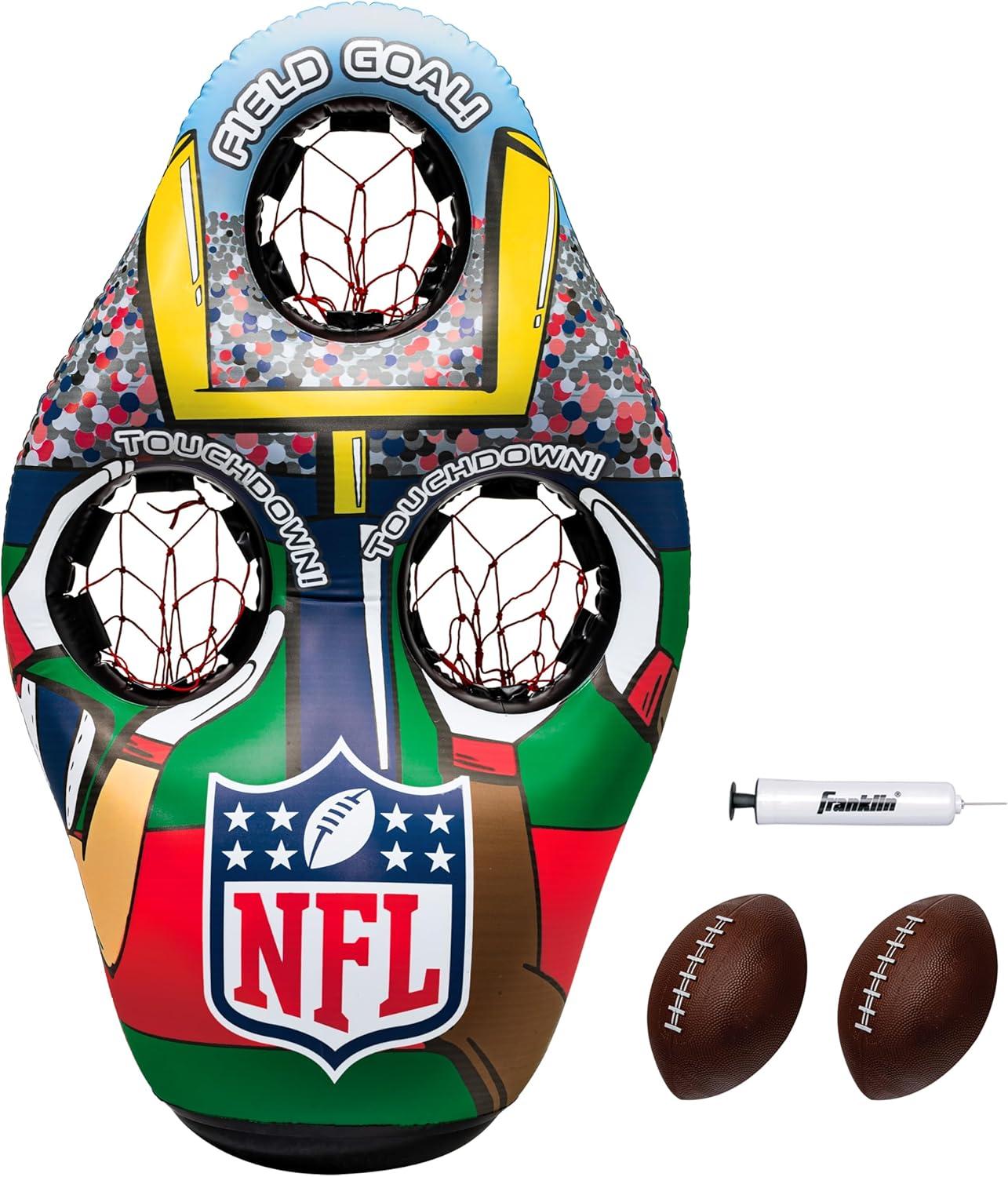 Franklin Sports Inflatable Target Toss Game Tested: NFL License vs. Portable Mini Football Fun