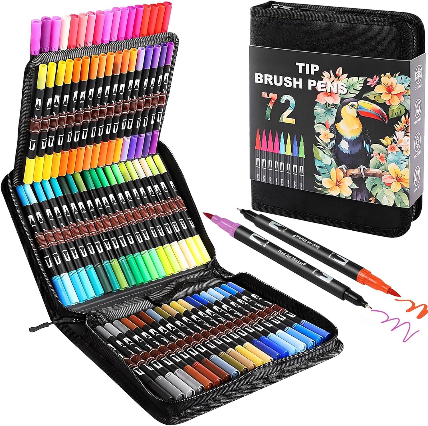 Showdown: 72-Color Art Markers Set vs. Dual Tips for Art Supplies