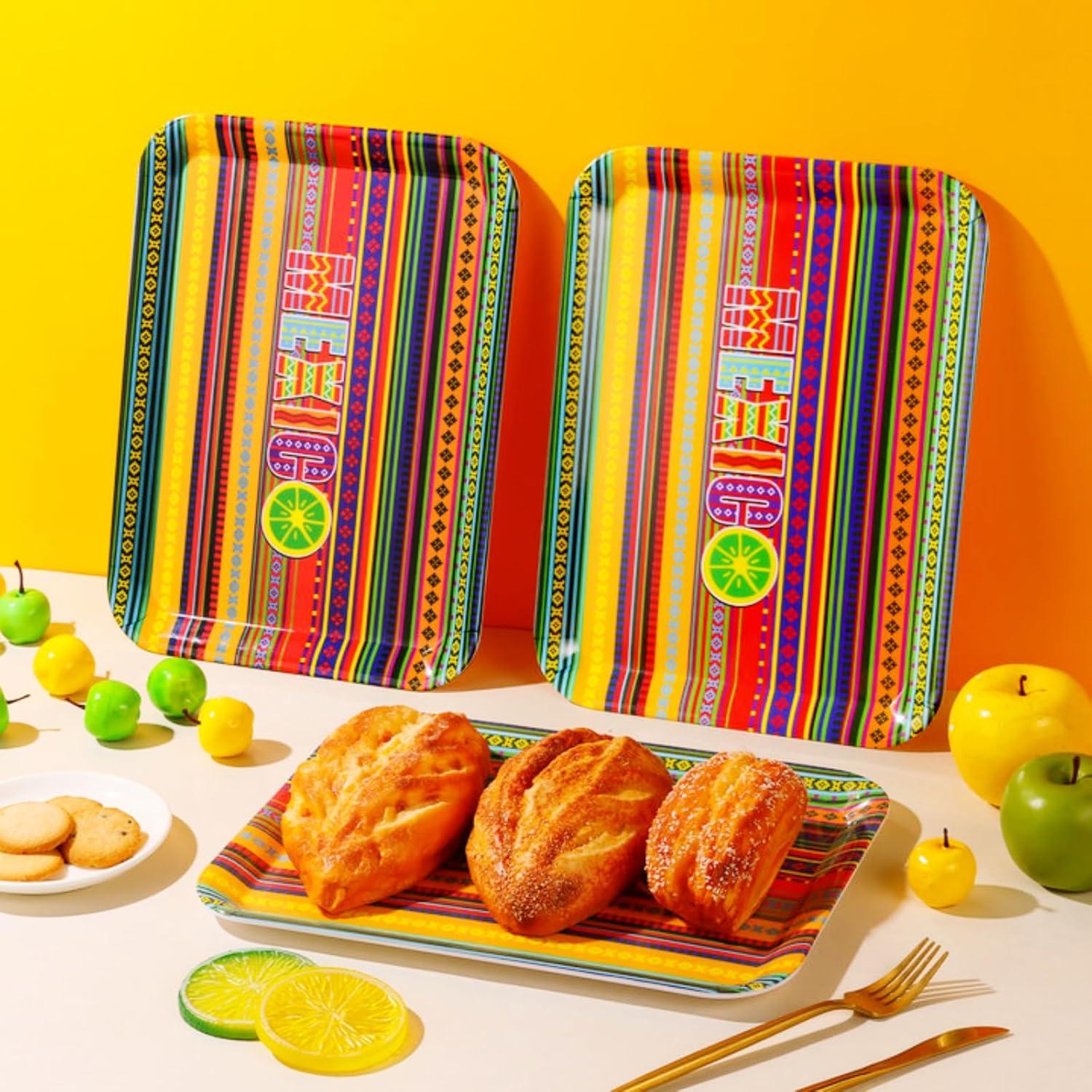 Mexican Festival Serving Trays: Showdown of 3-Pack vs. Single for Versatile Decor & Durable Use