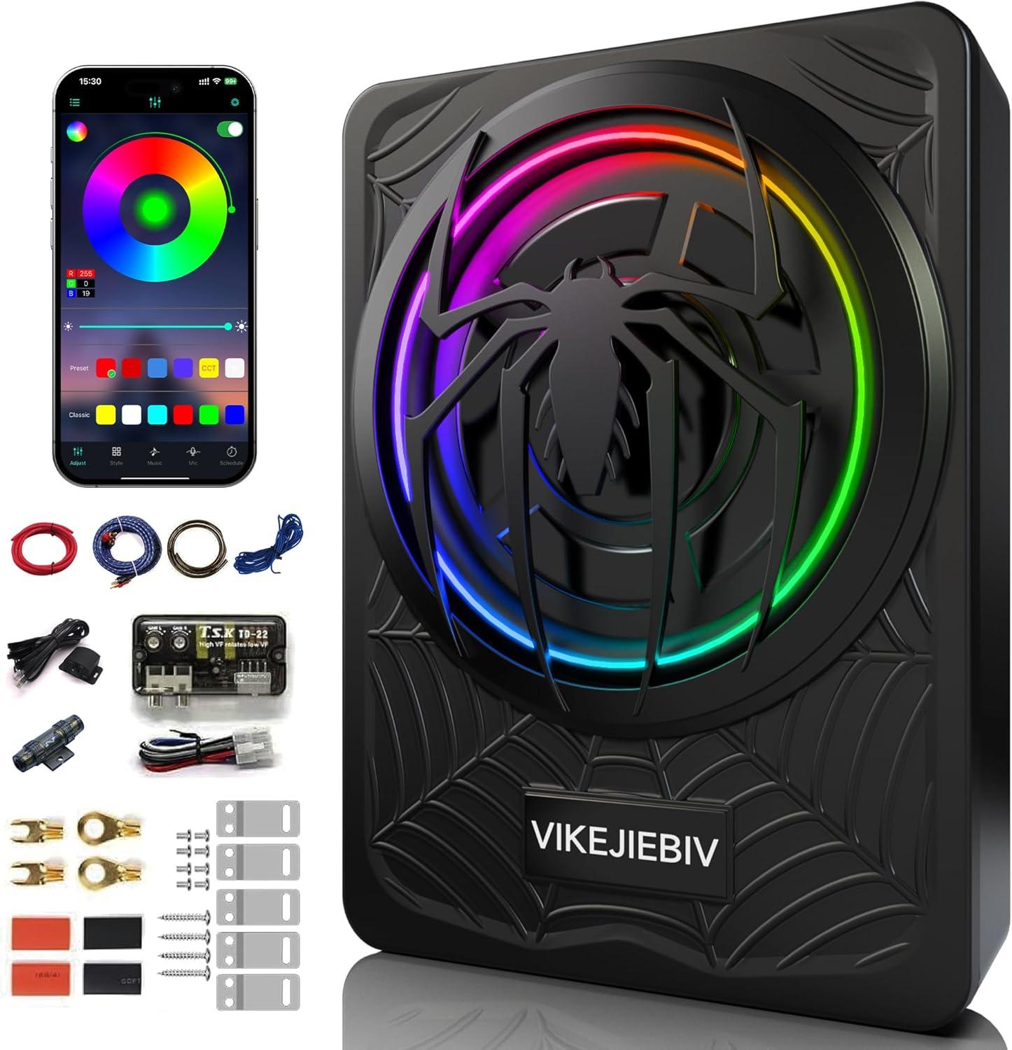Showdown: 1200W RGB Light, Slim Underseat Fit, Amp's Boost Bass for Truck Sound